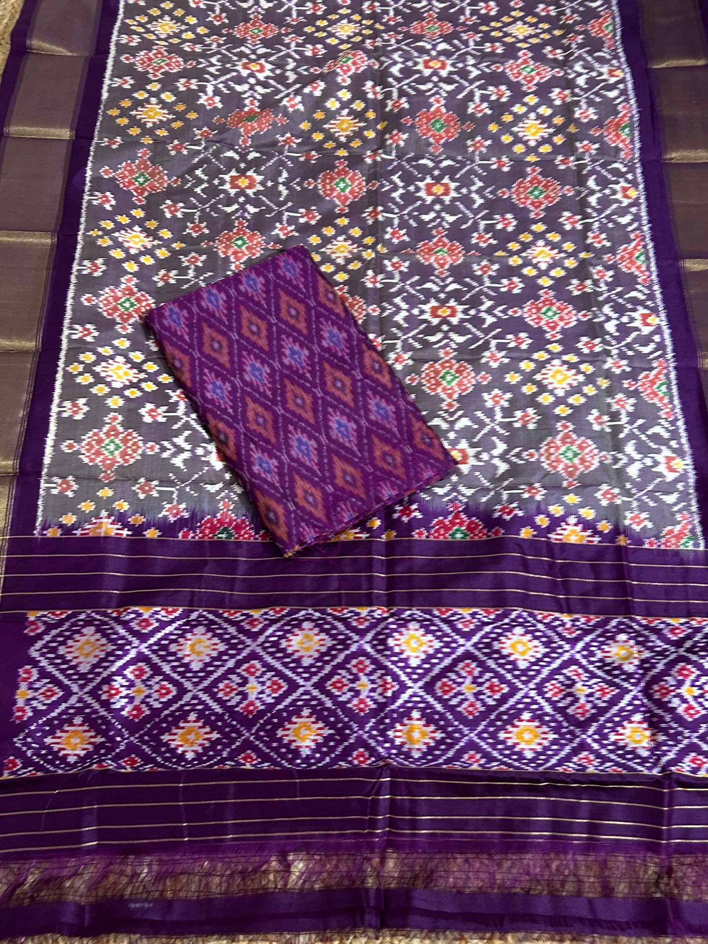 Pochampally Pure Silk Dress Material