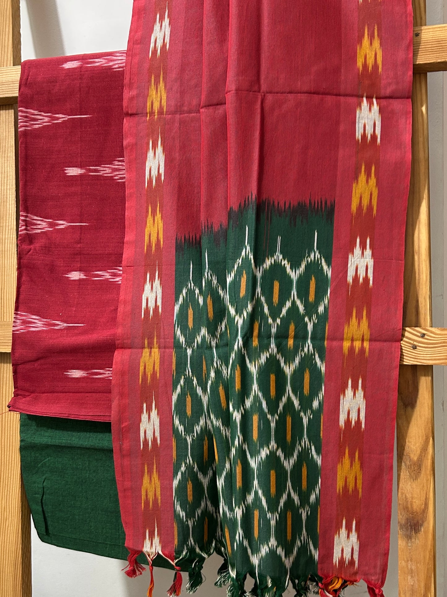 Ikat Cotton Dress Material
