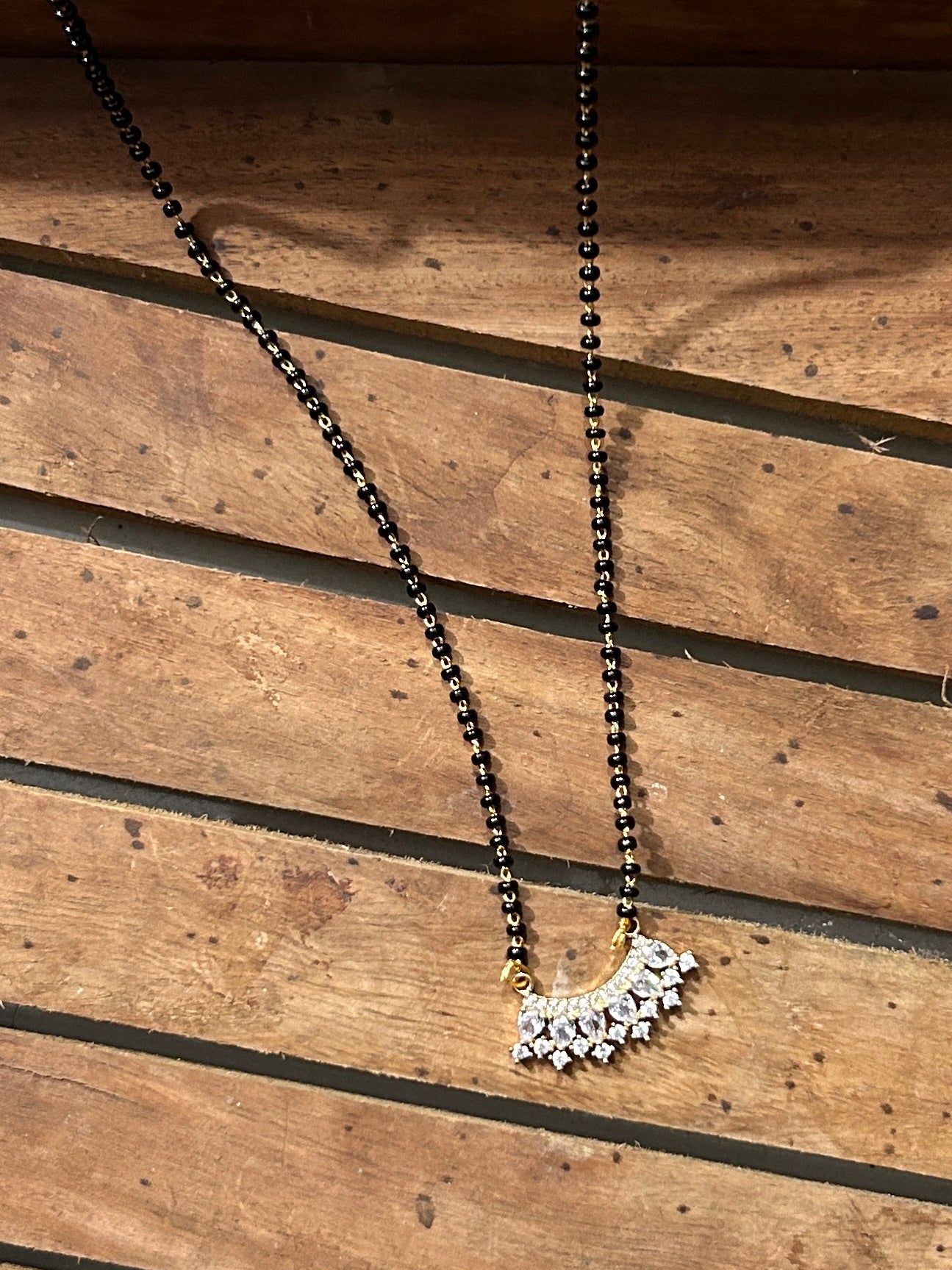 Mangalsutra with Diamond Pendant