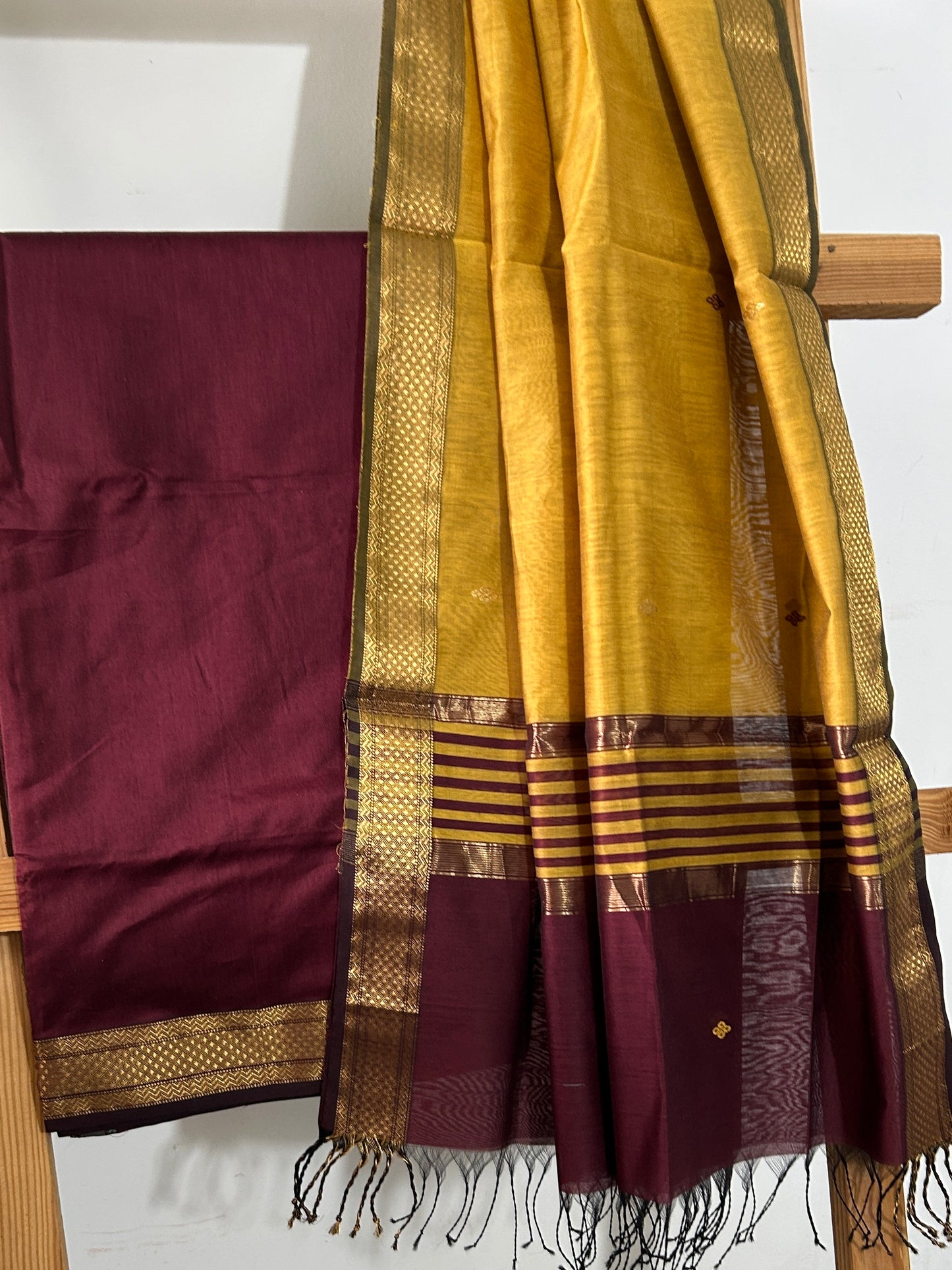 Maheshwari Silk Cotton 2 pc Dress Material