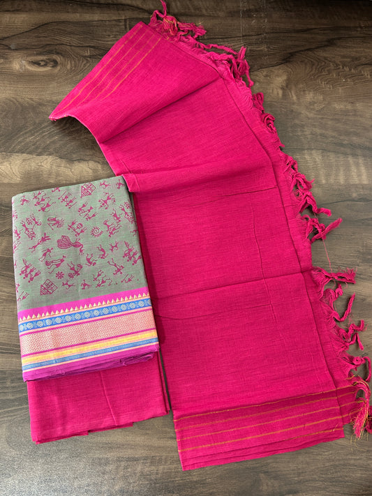 Handloom Cotton Dress Materilal