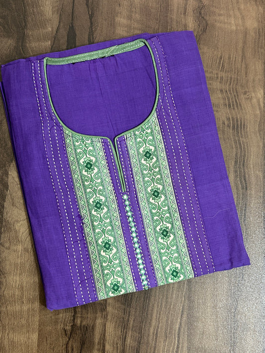Mangalgiri Cotton Semi Stitched kurti