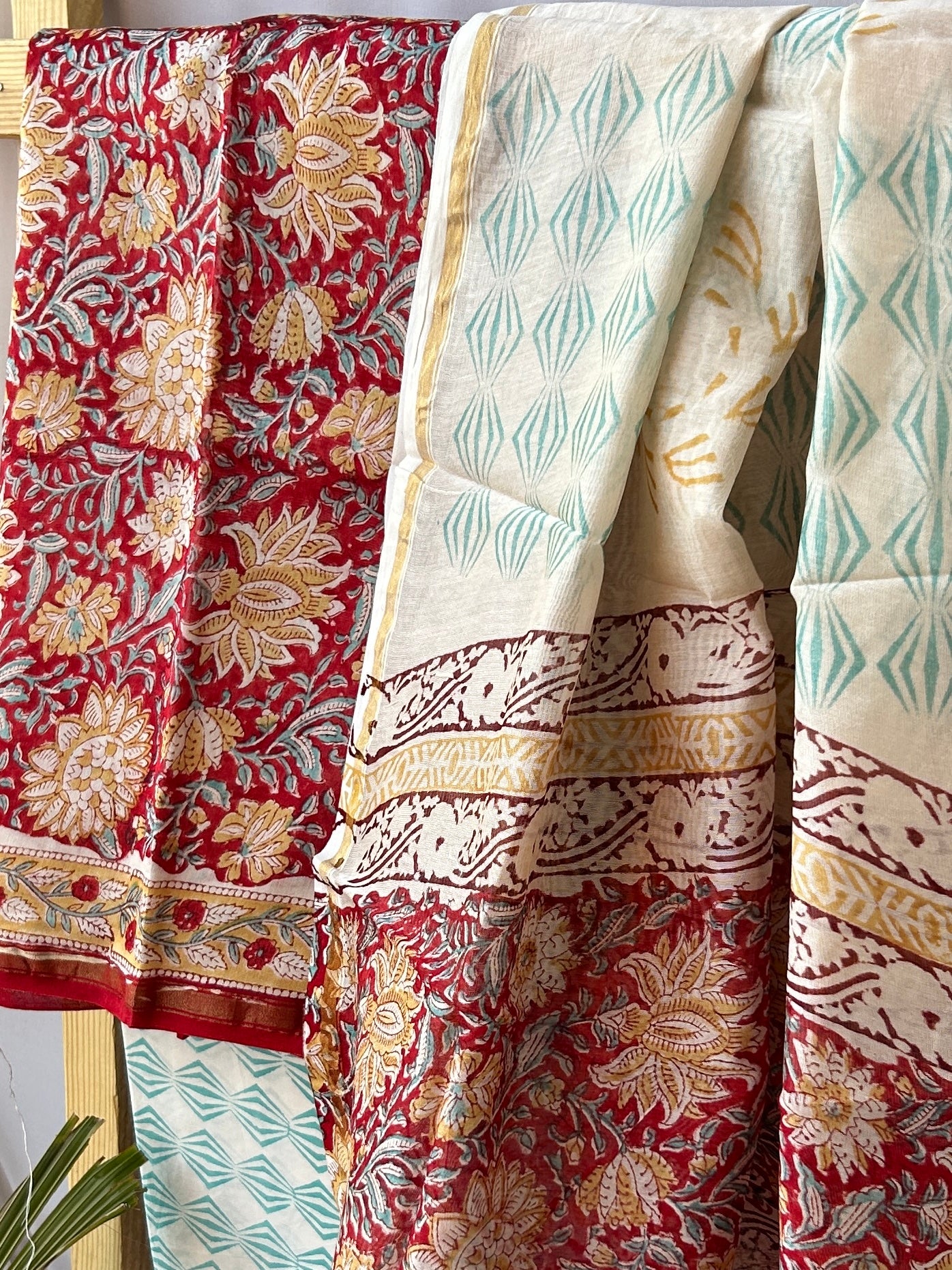 chanderi silk cotton dress material