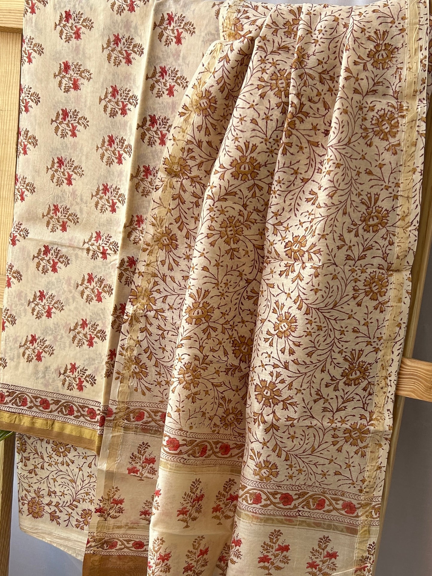 chanderi silk cotton dress material
