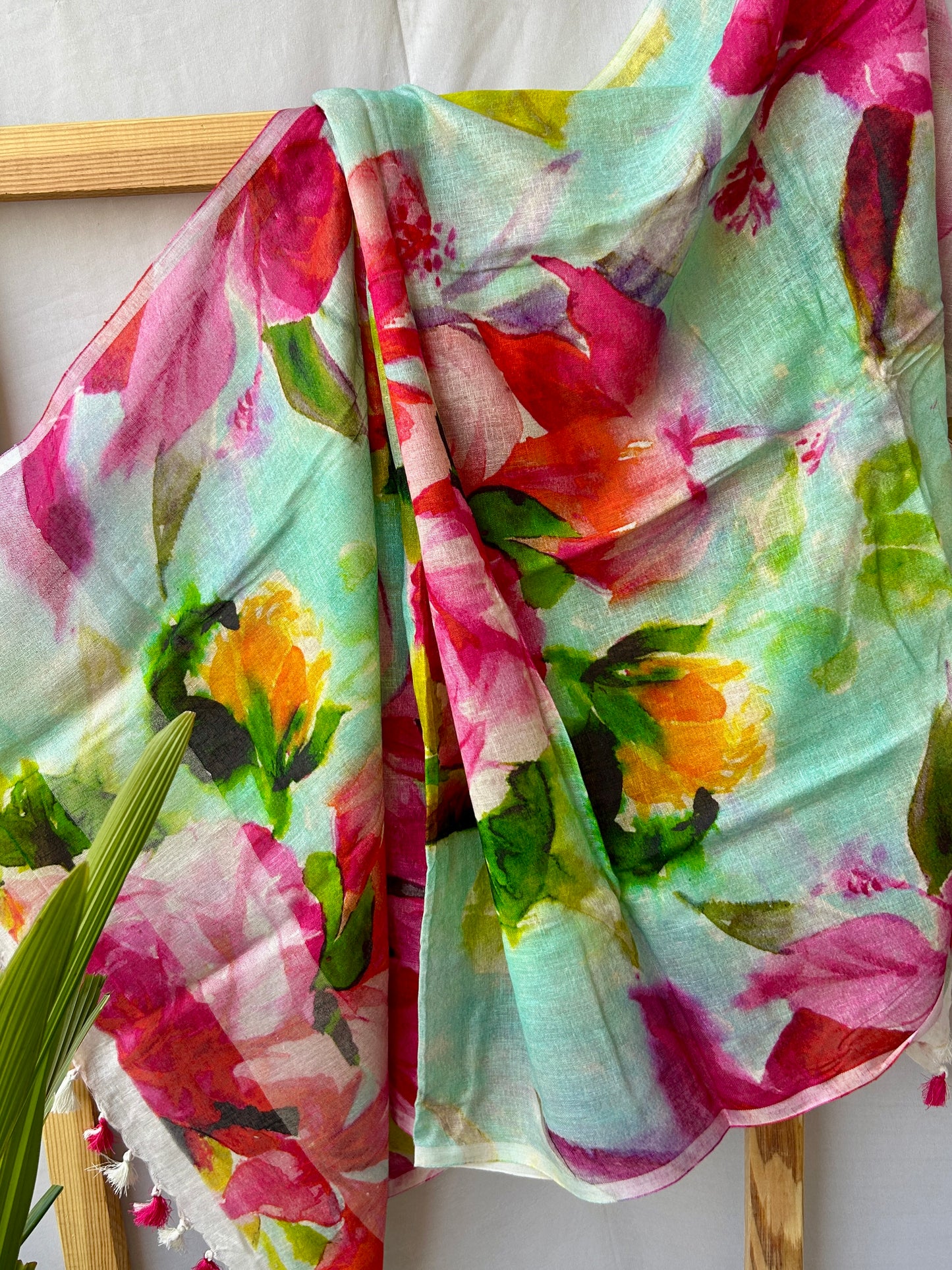 Pure Linen Digital Print Dupatta