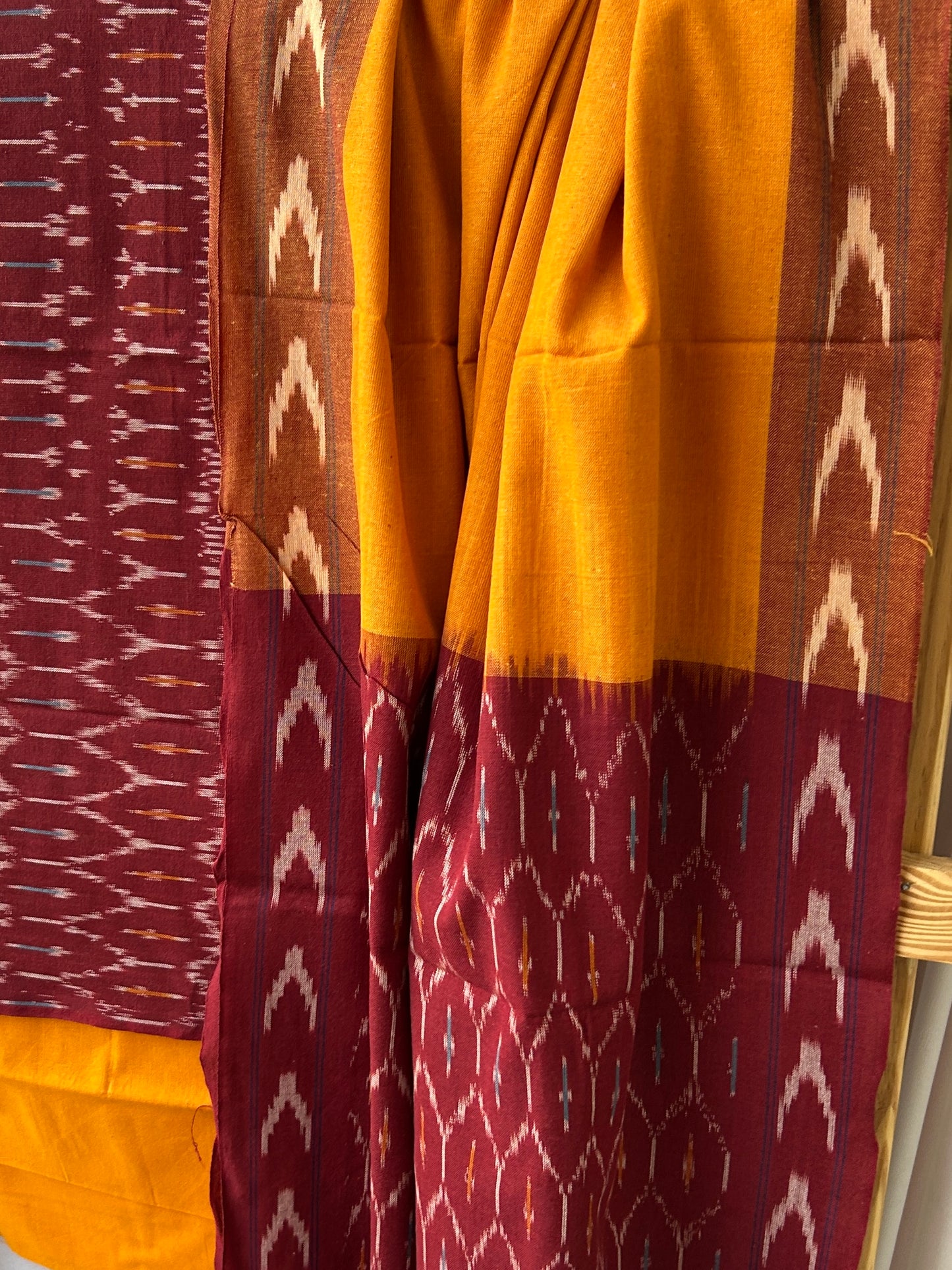 Ikat Cotton Dress Material