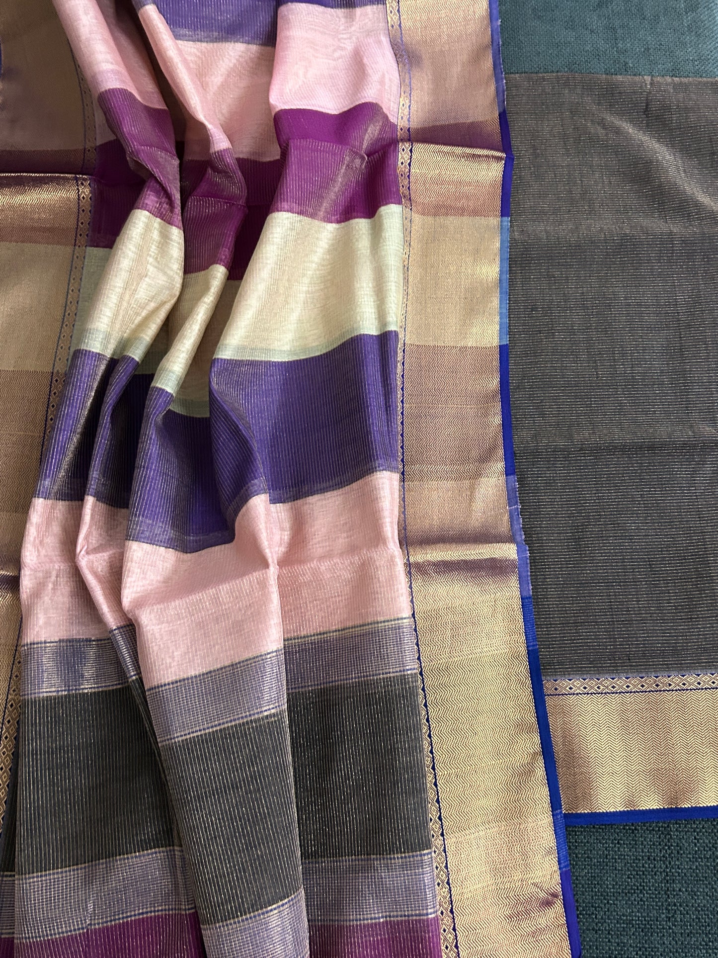 Maheshwari Tissue Silk Dress Material