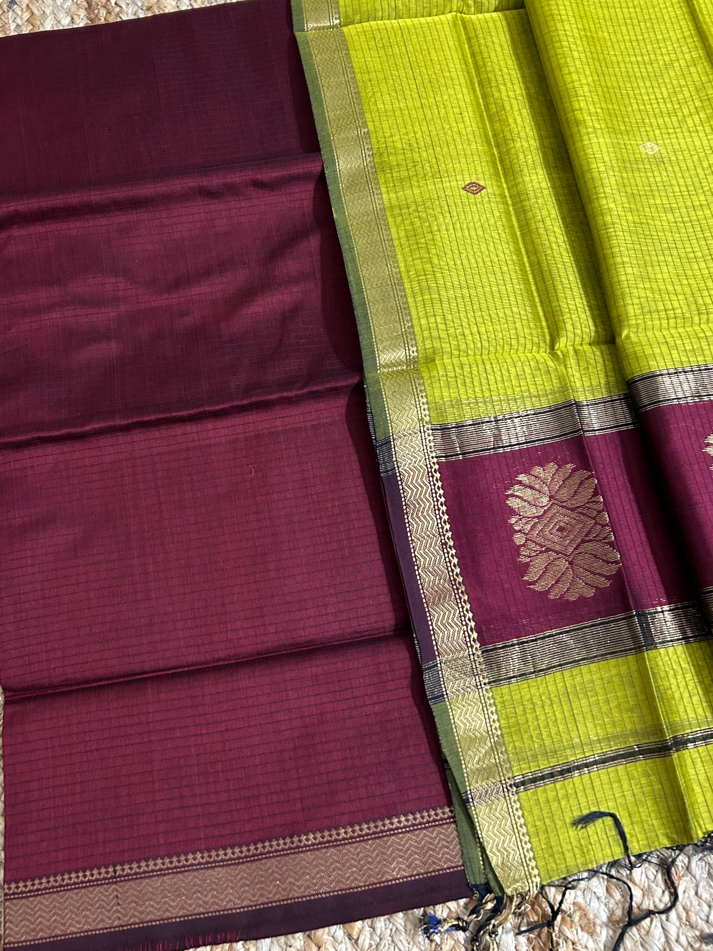 Maheshwari Silk Cotton 2 pc Dress Material