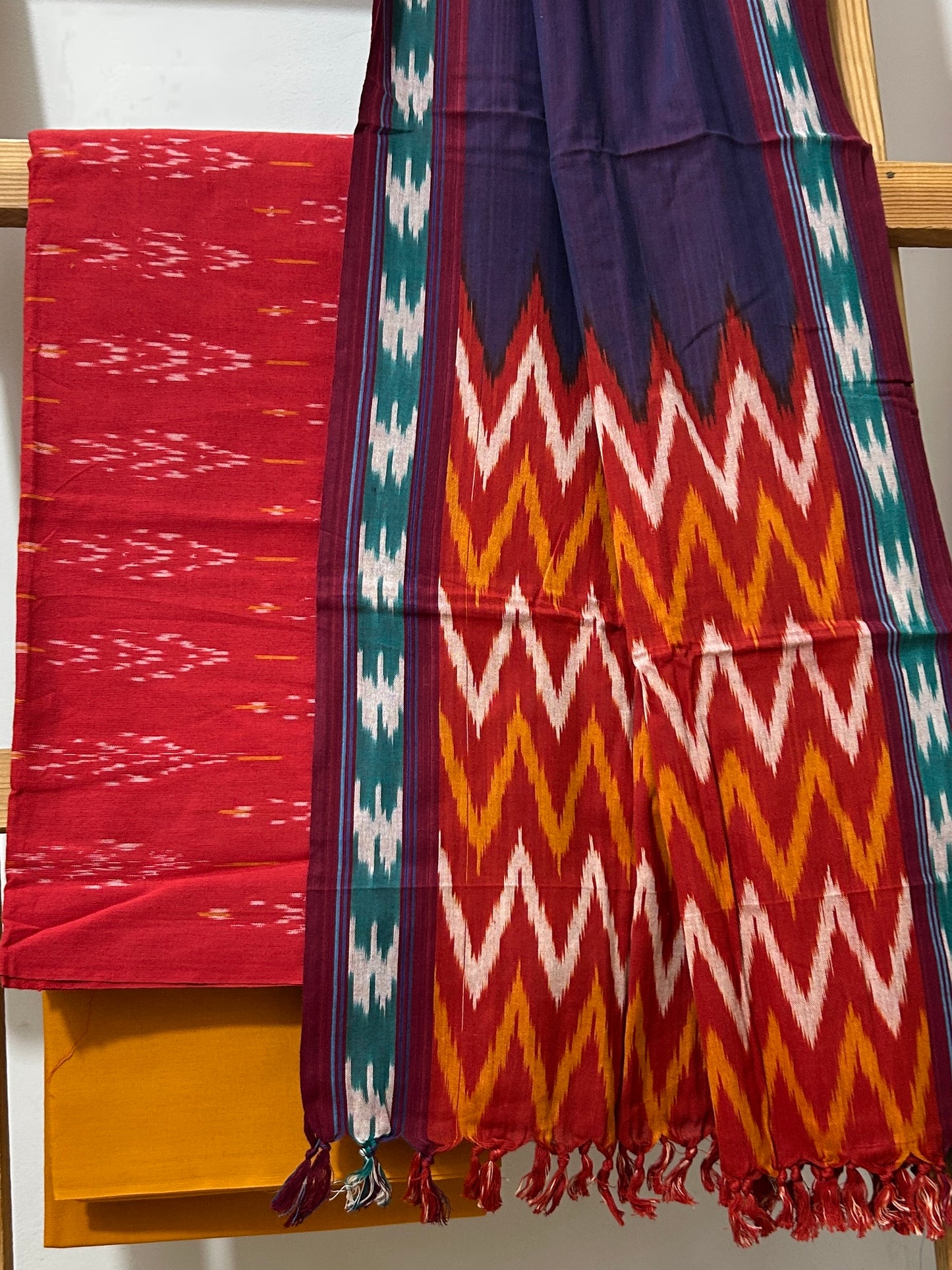 Ikat Cotton Dress Material
