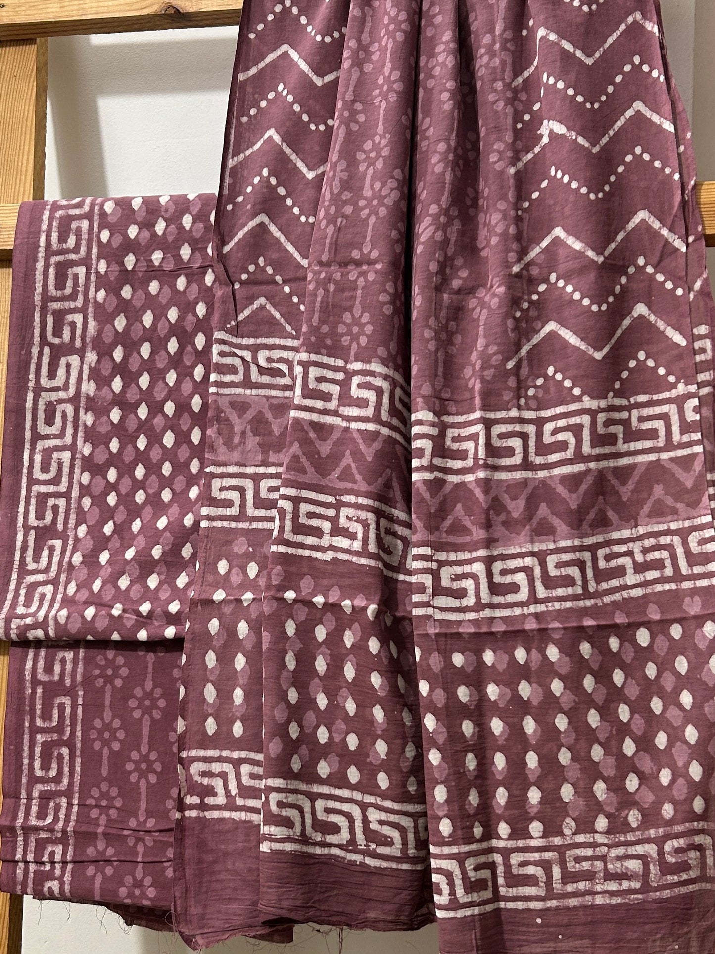 Hand BlockPrint Cotton Dress Material with Cotton Dupatta