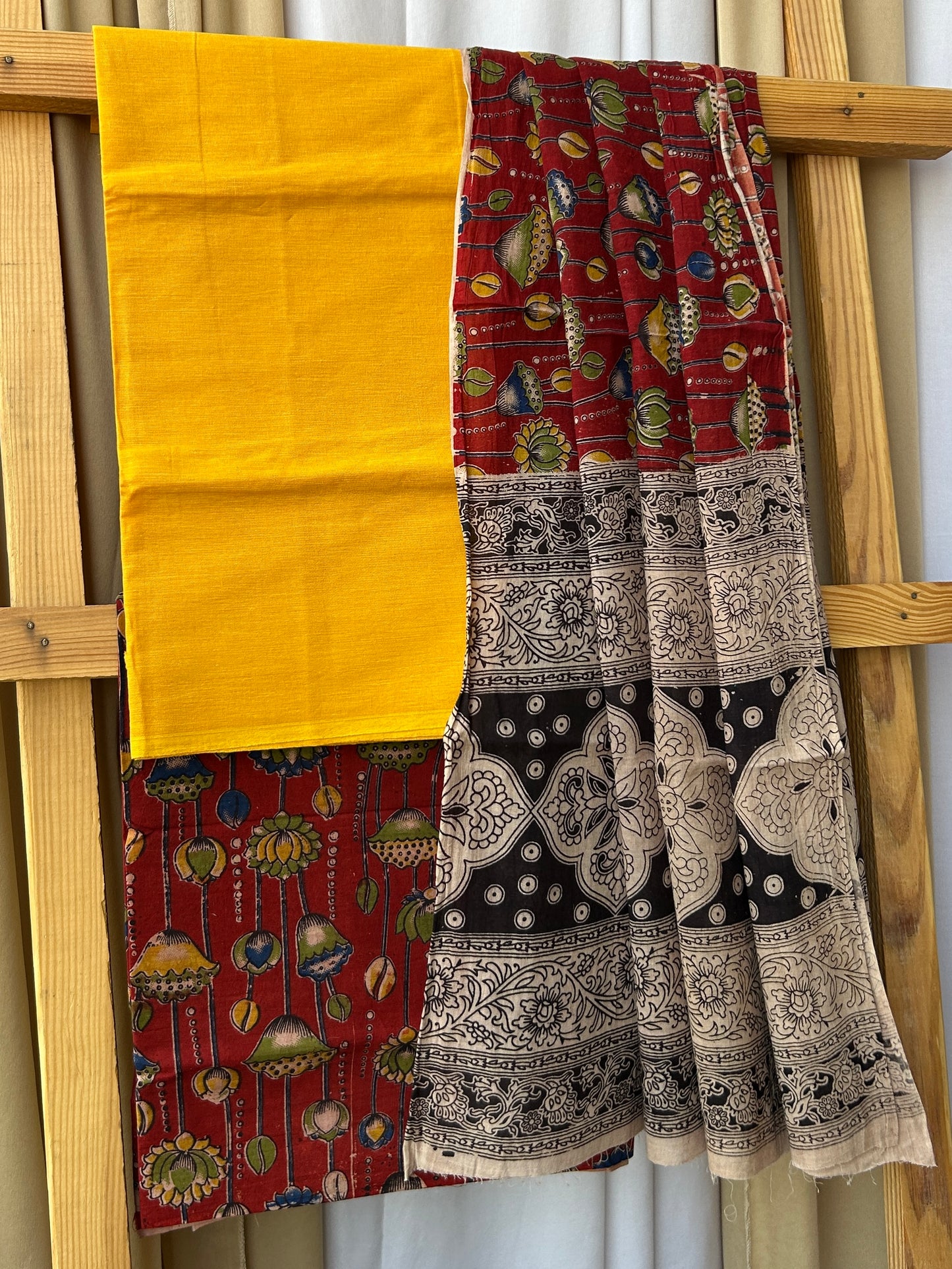 Kalamkari Cotton Dress Material