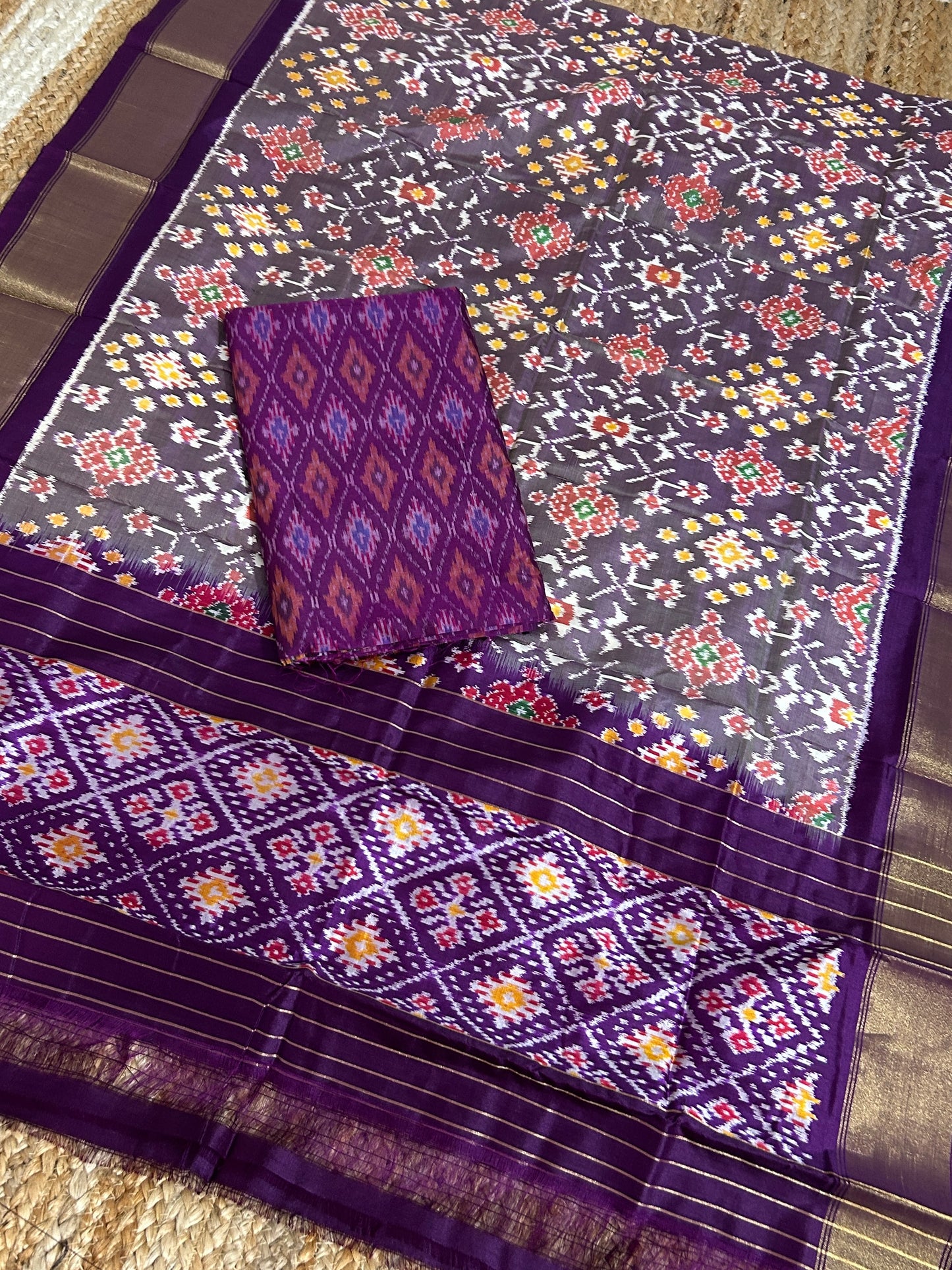 Pochampally Pure Silk Dress Material