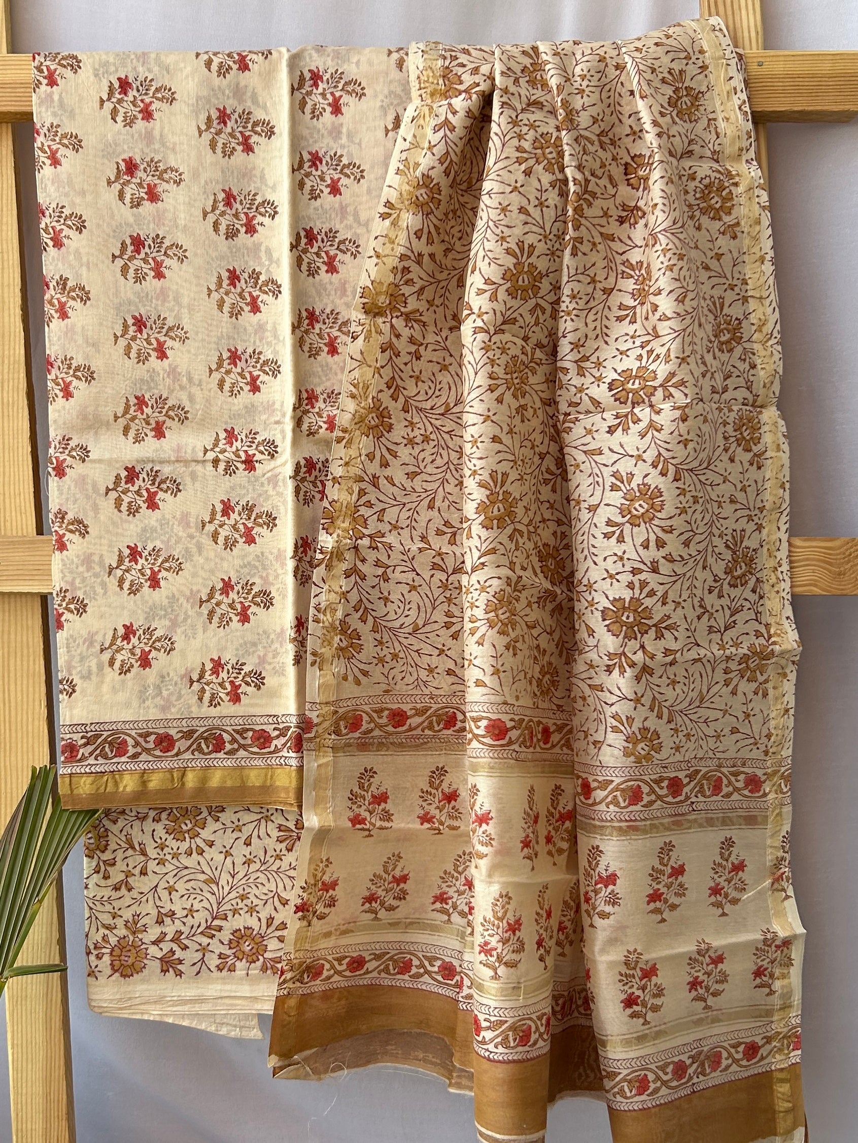 chanderi silk cotton dress material