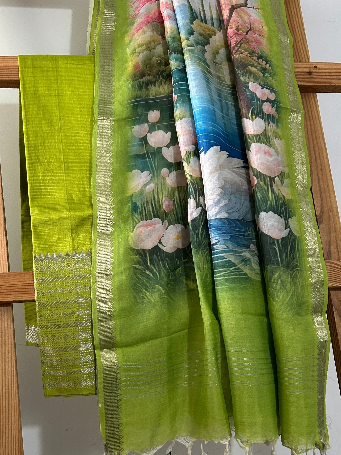 Mangalagiri Silk Dress Material