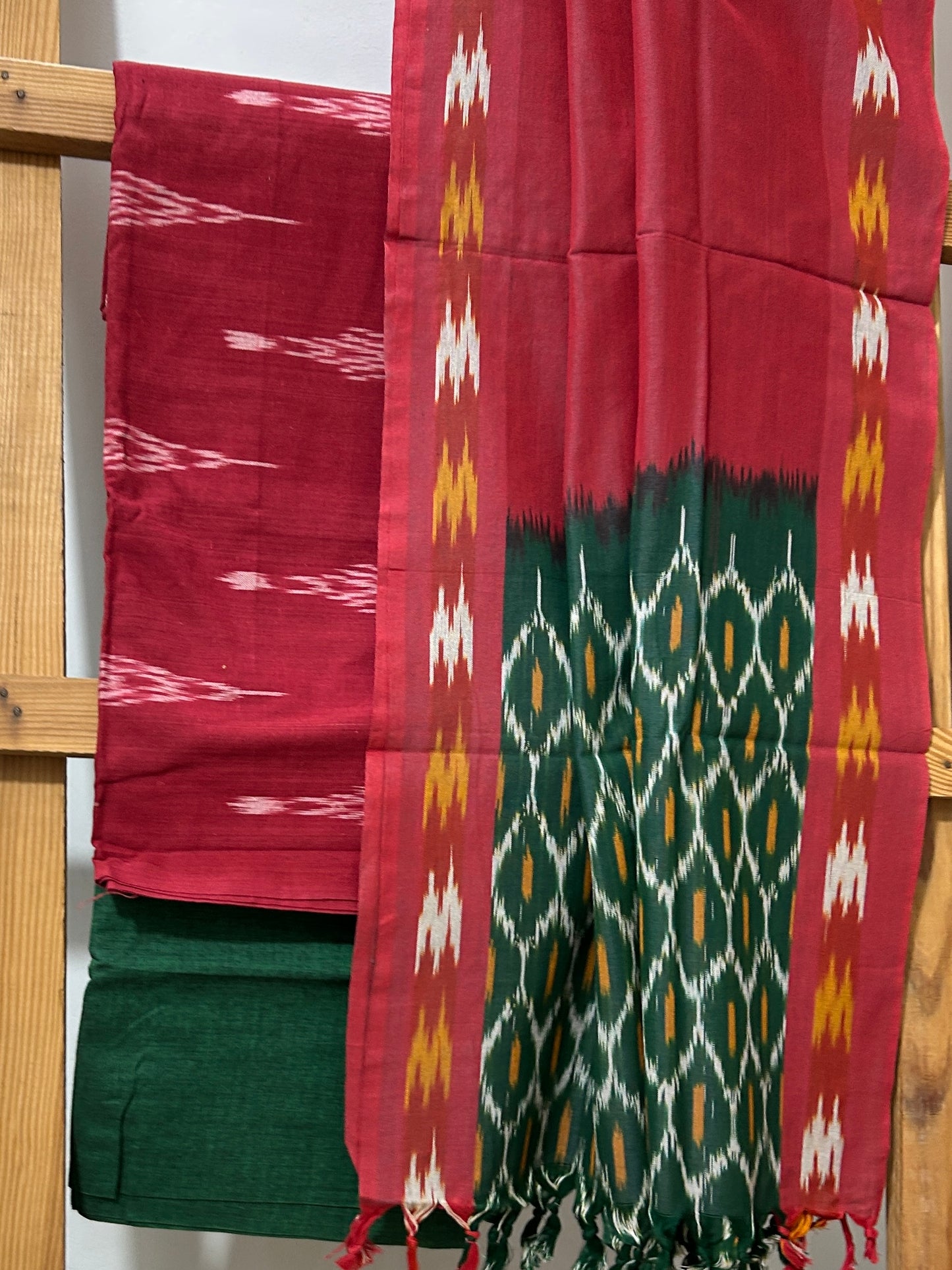 Ikat Cotton Dress Material