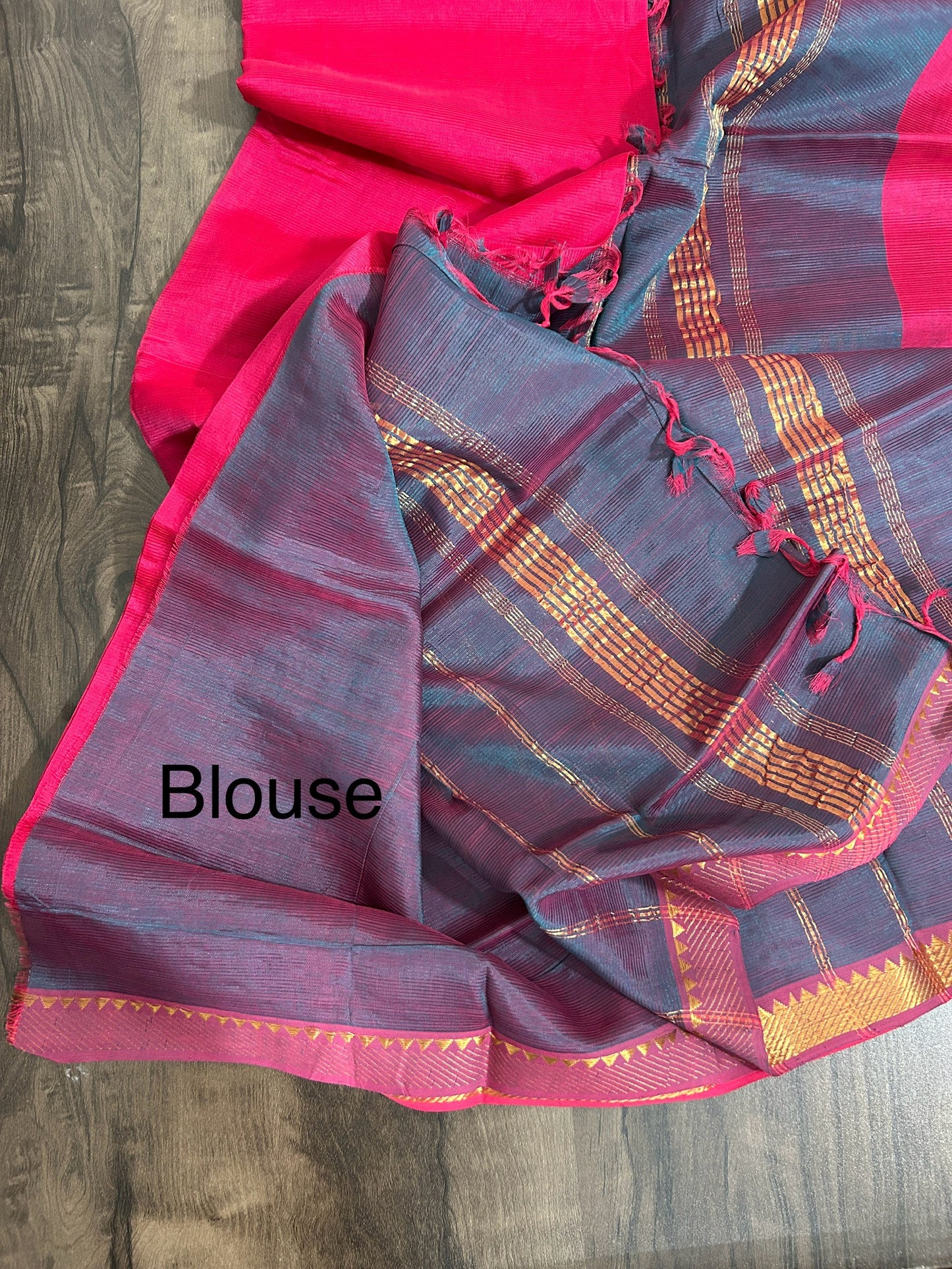 Mangalagiri Silk Cotton Saree with Nizaam Border #