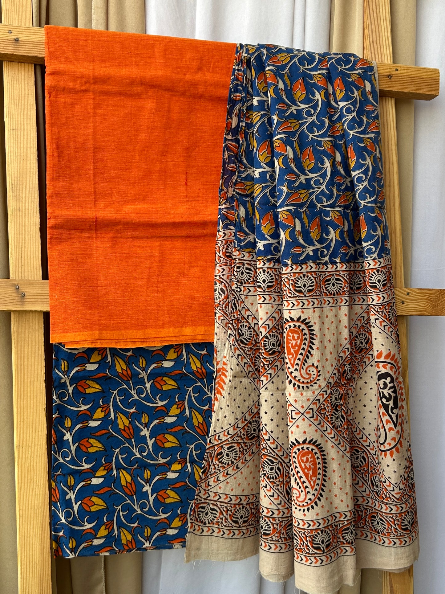 Kalamkari Cotton Dress Material