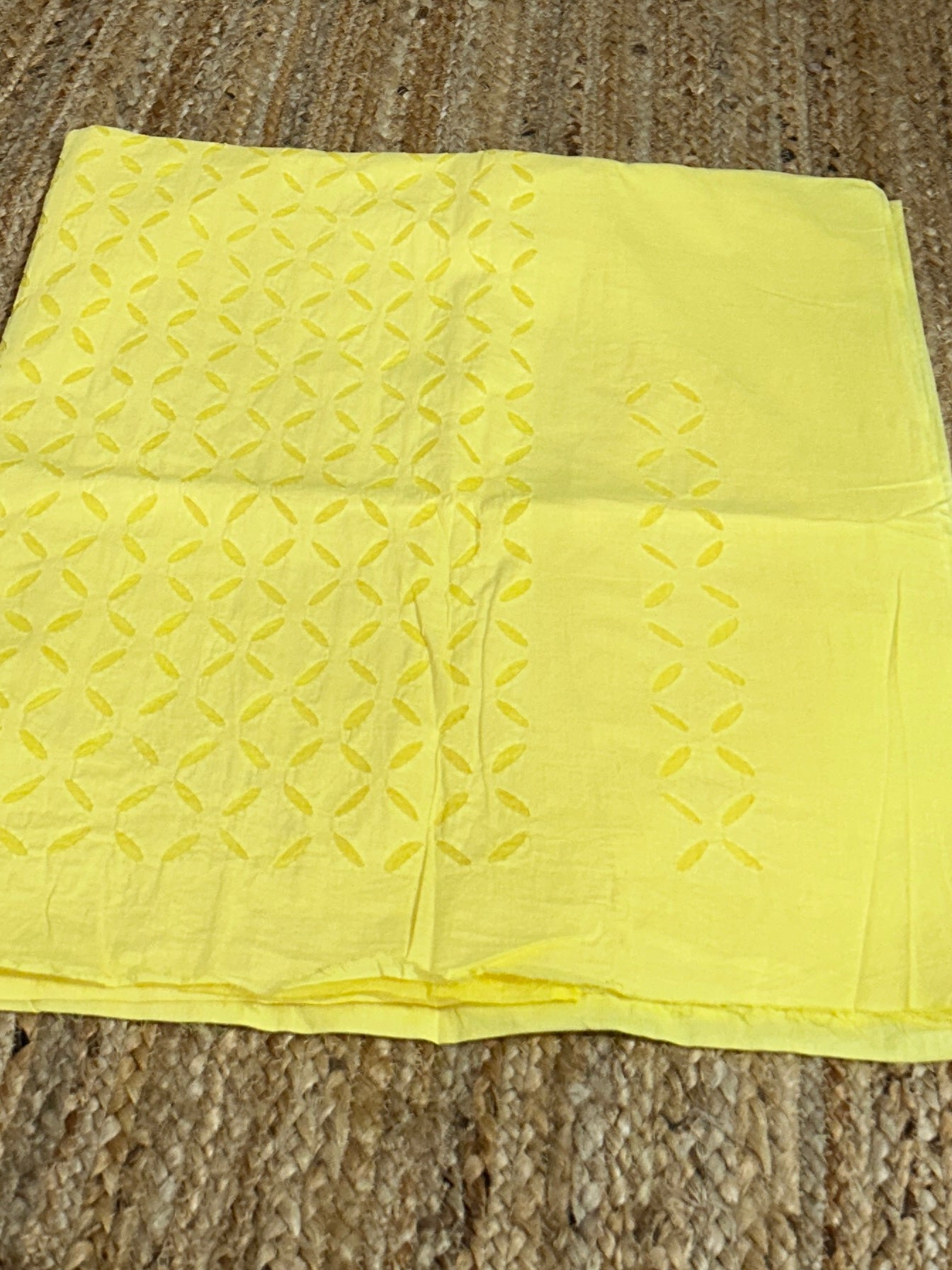 Appliqué Work Cotton Kurti Fabric