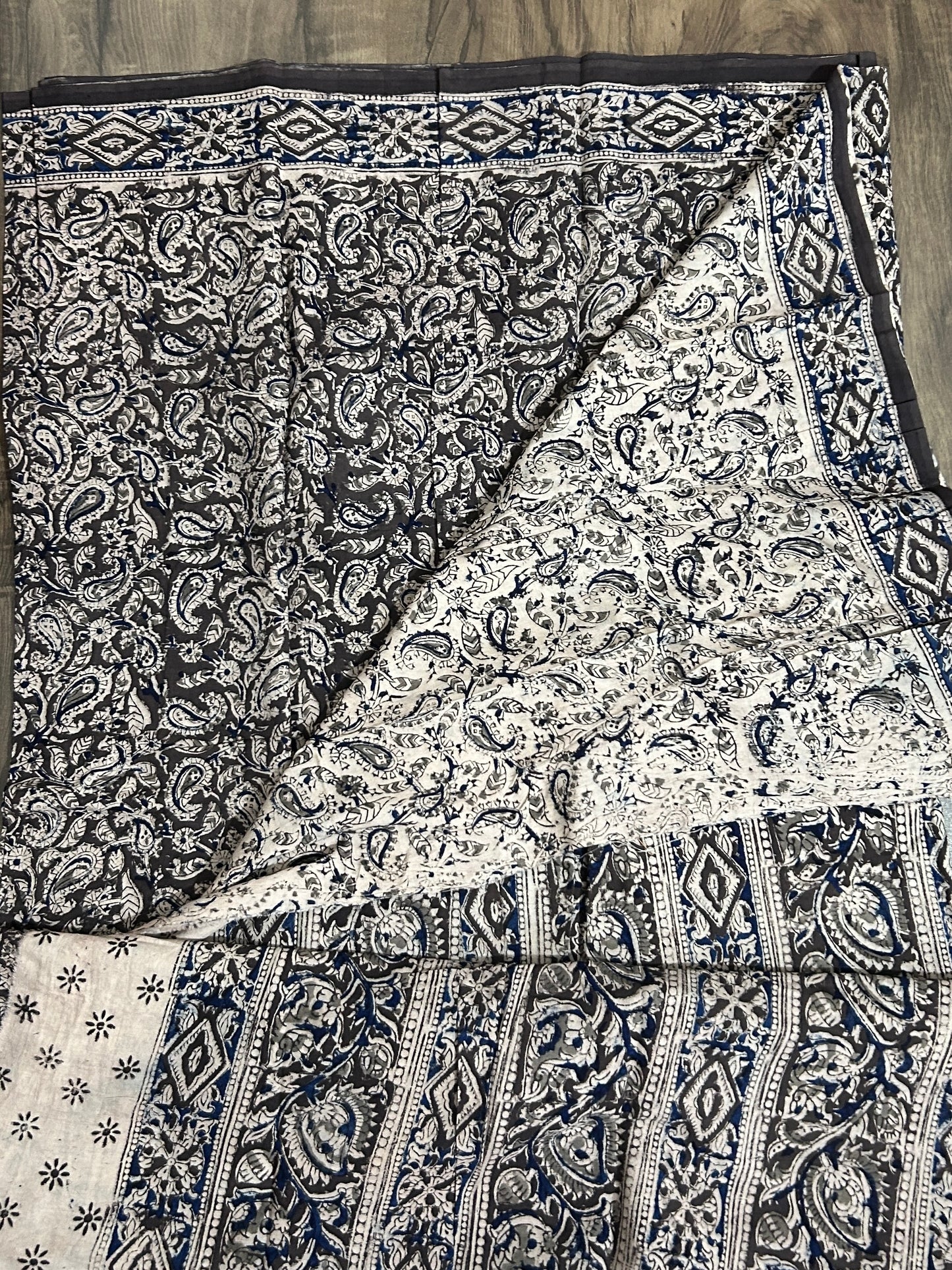 Kalamkari Cotton Saree with Blouse #