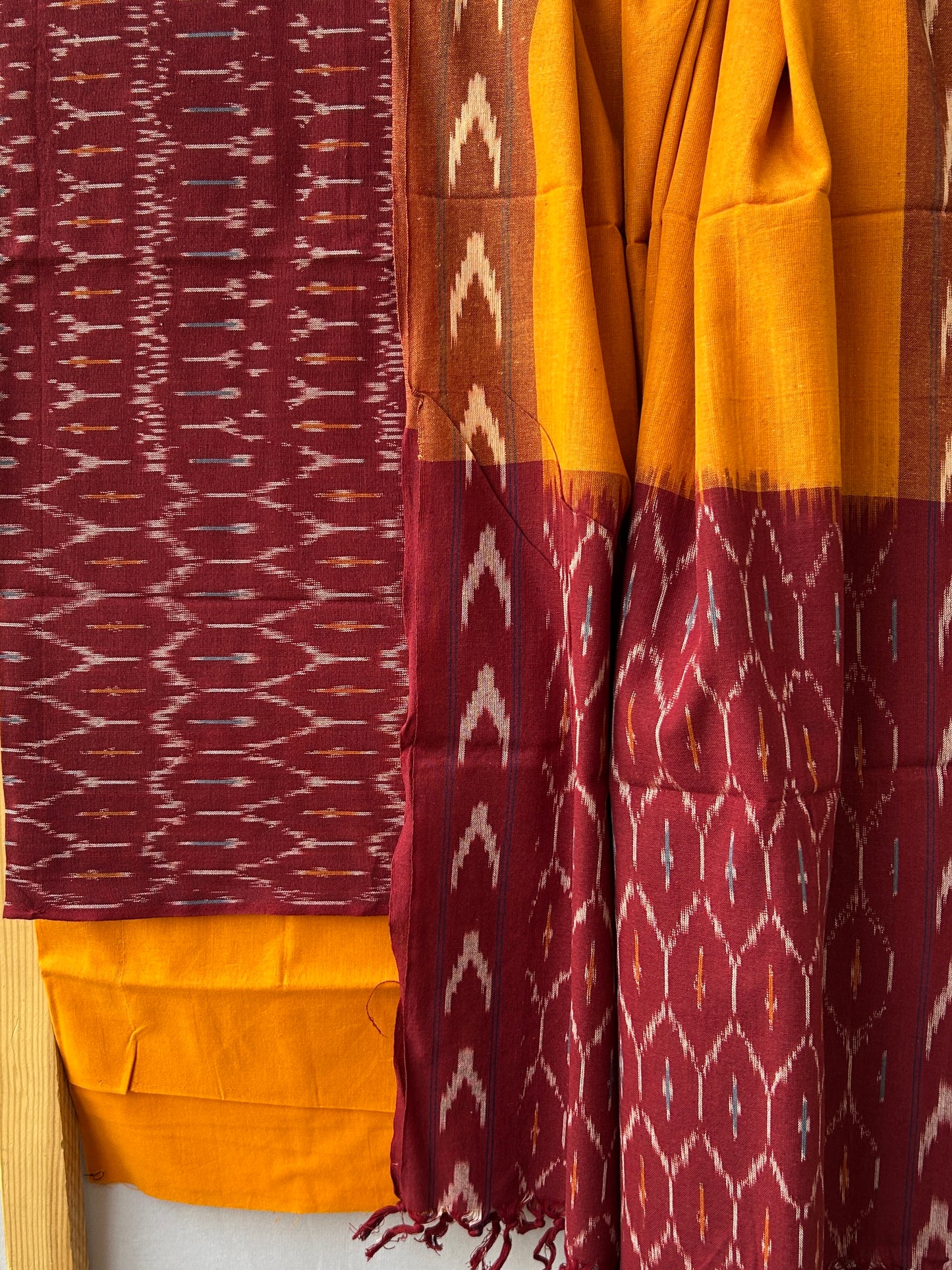 Ikat Cotton Dress Material