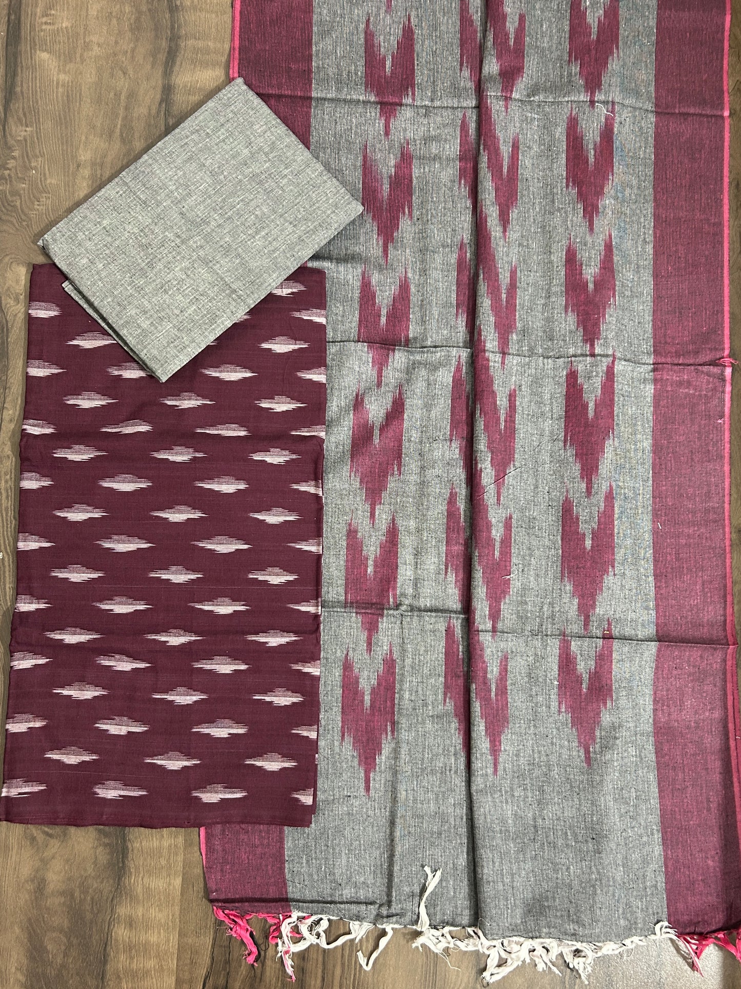 Ikat Cotton Dress Material