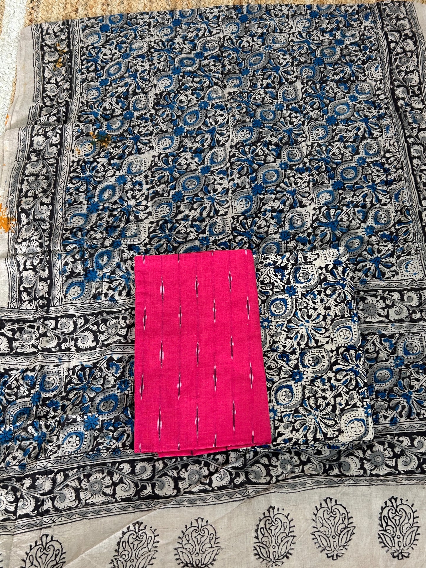 Ikat - Kalamkari Cotton Dress Material