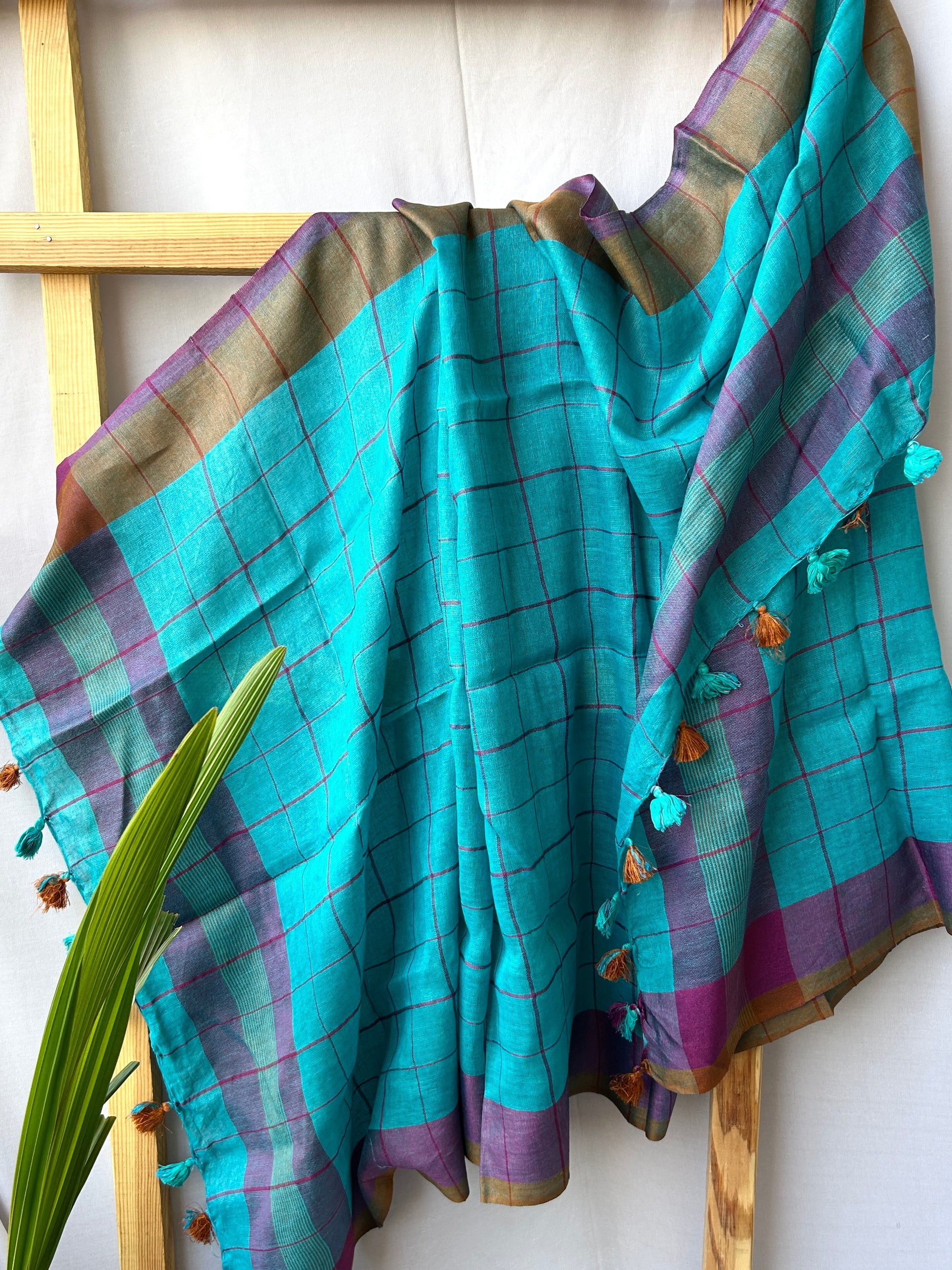 pure linen dupatta