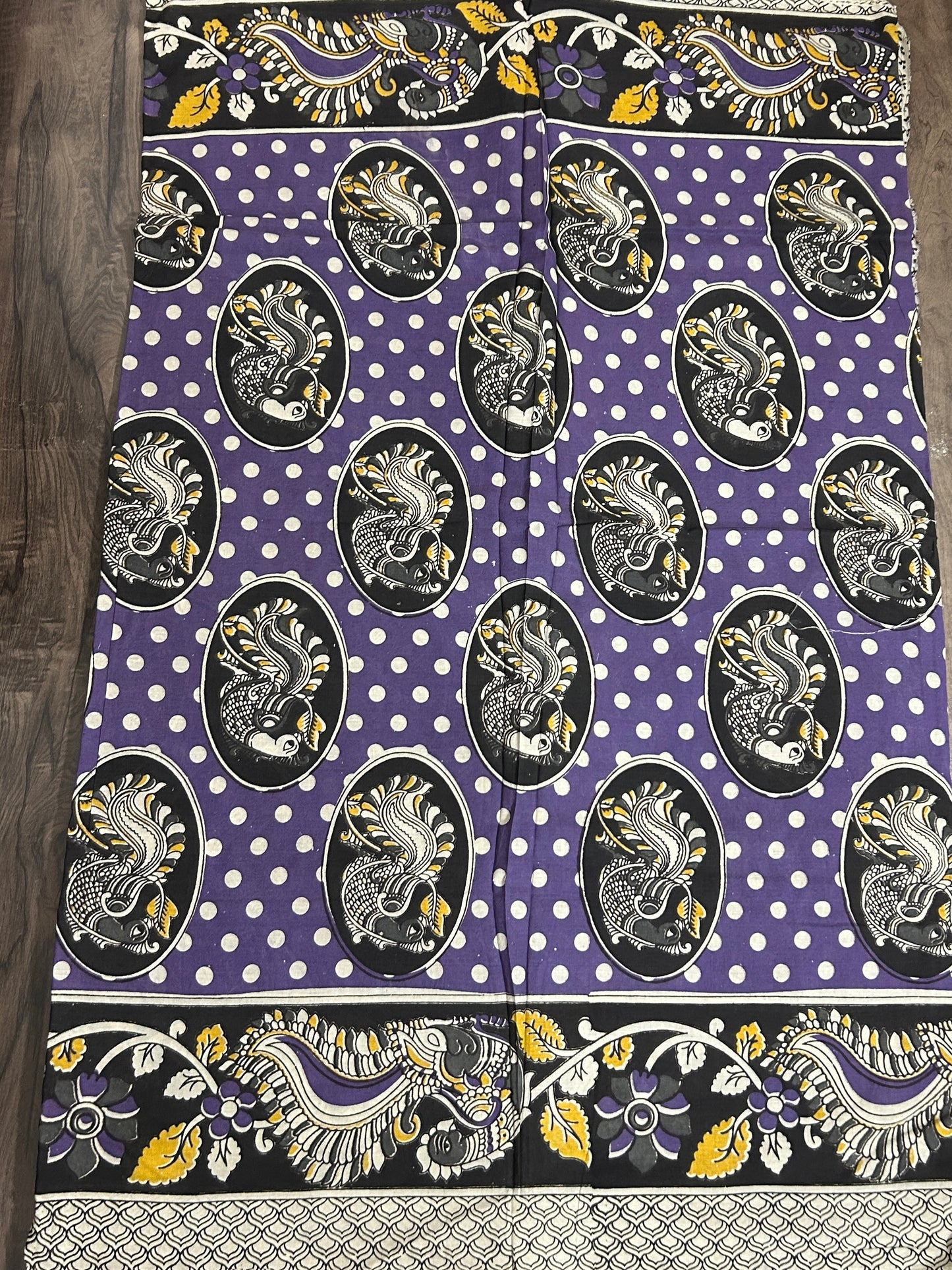 Kalamkari Cotton Saree with Blouse #