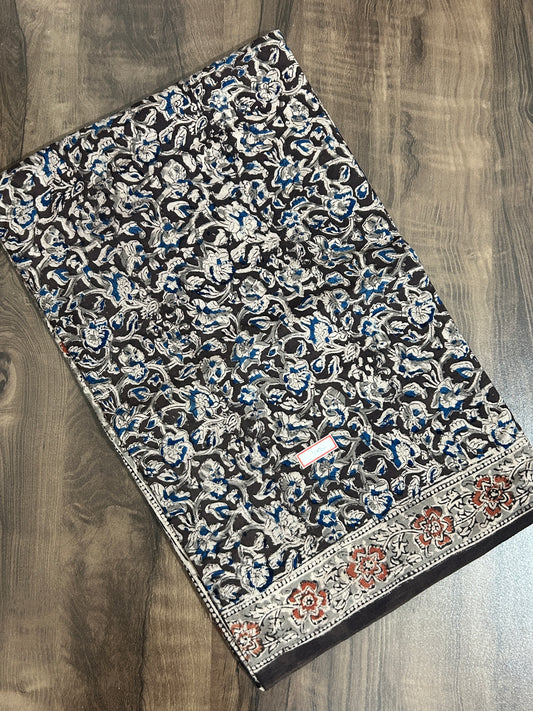 Kalamkari Cotton Saree with Blouse