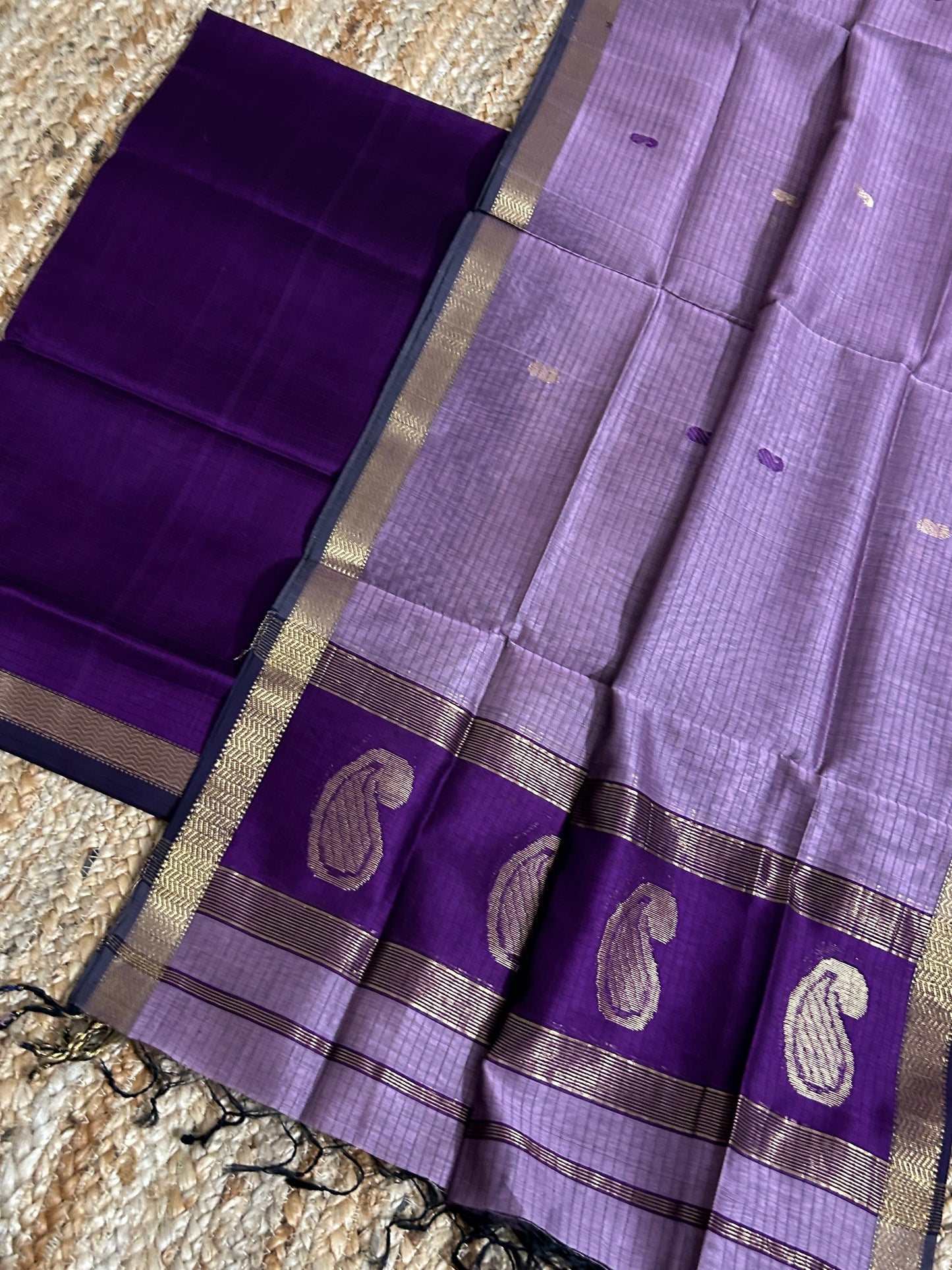 Maheshwari Silk Cotton 2 pc Dress Material