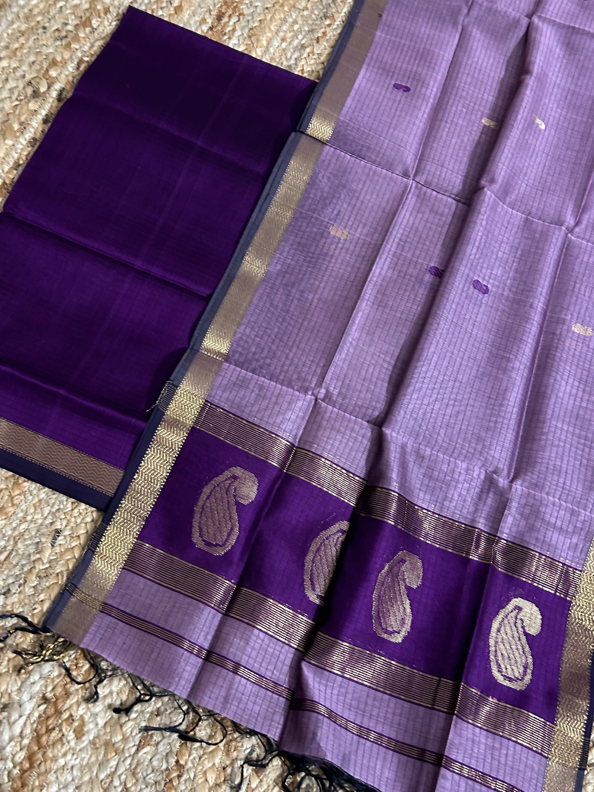 Maheshwari Silk Cotton 2 pc Dress Material