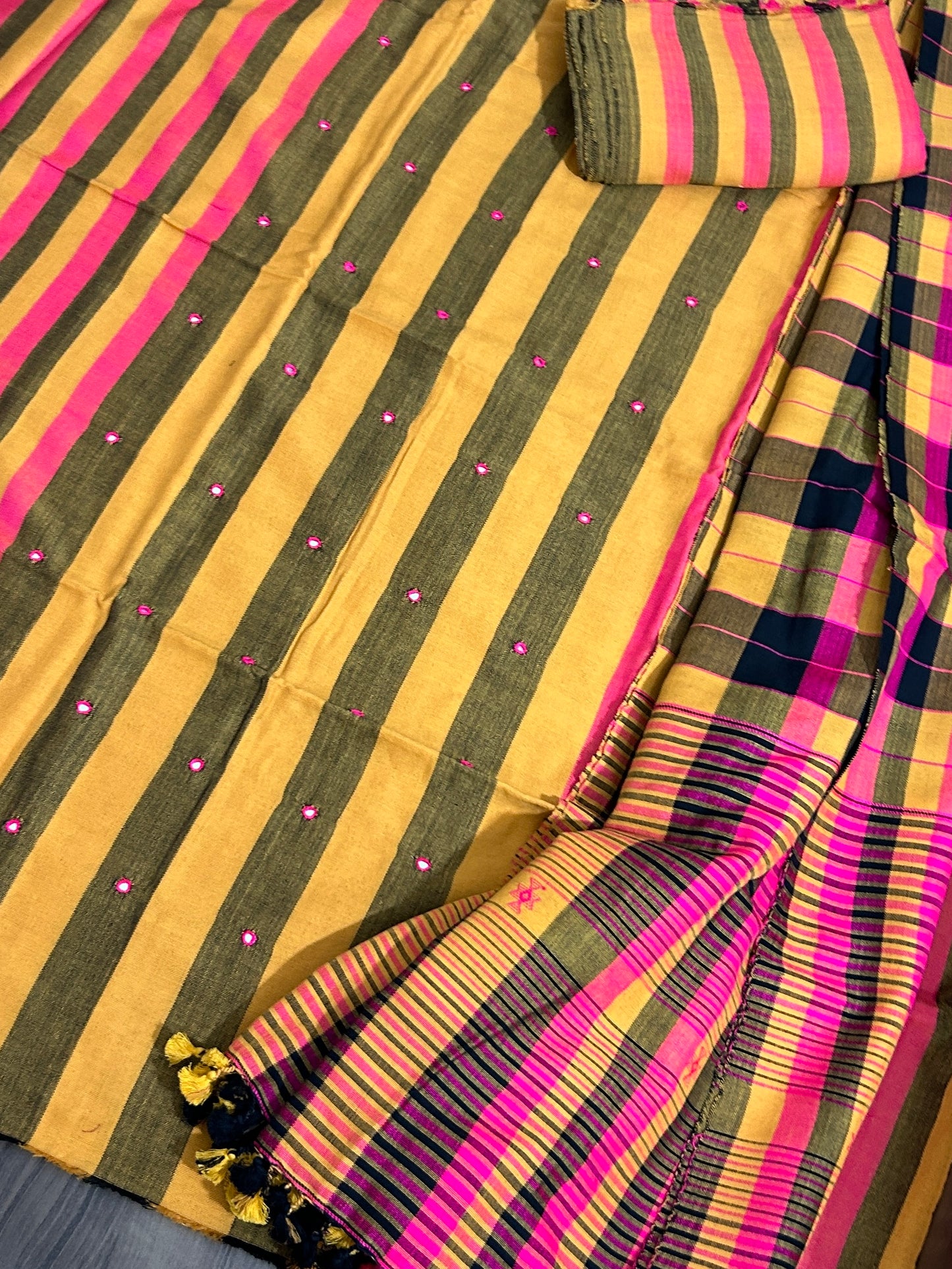 Bhujodi Kutch embroidered Dress Material