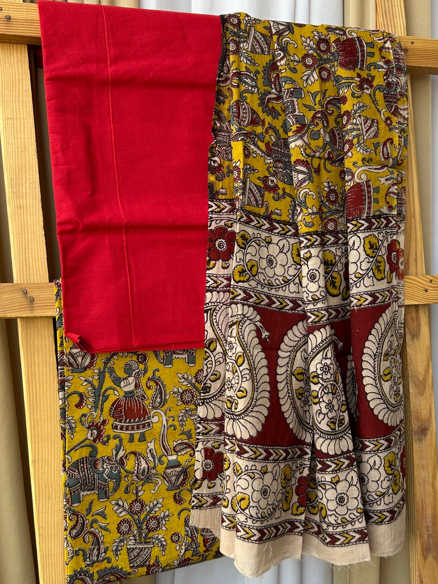 Kalamkari Cotton Dress Material