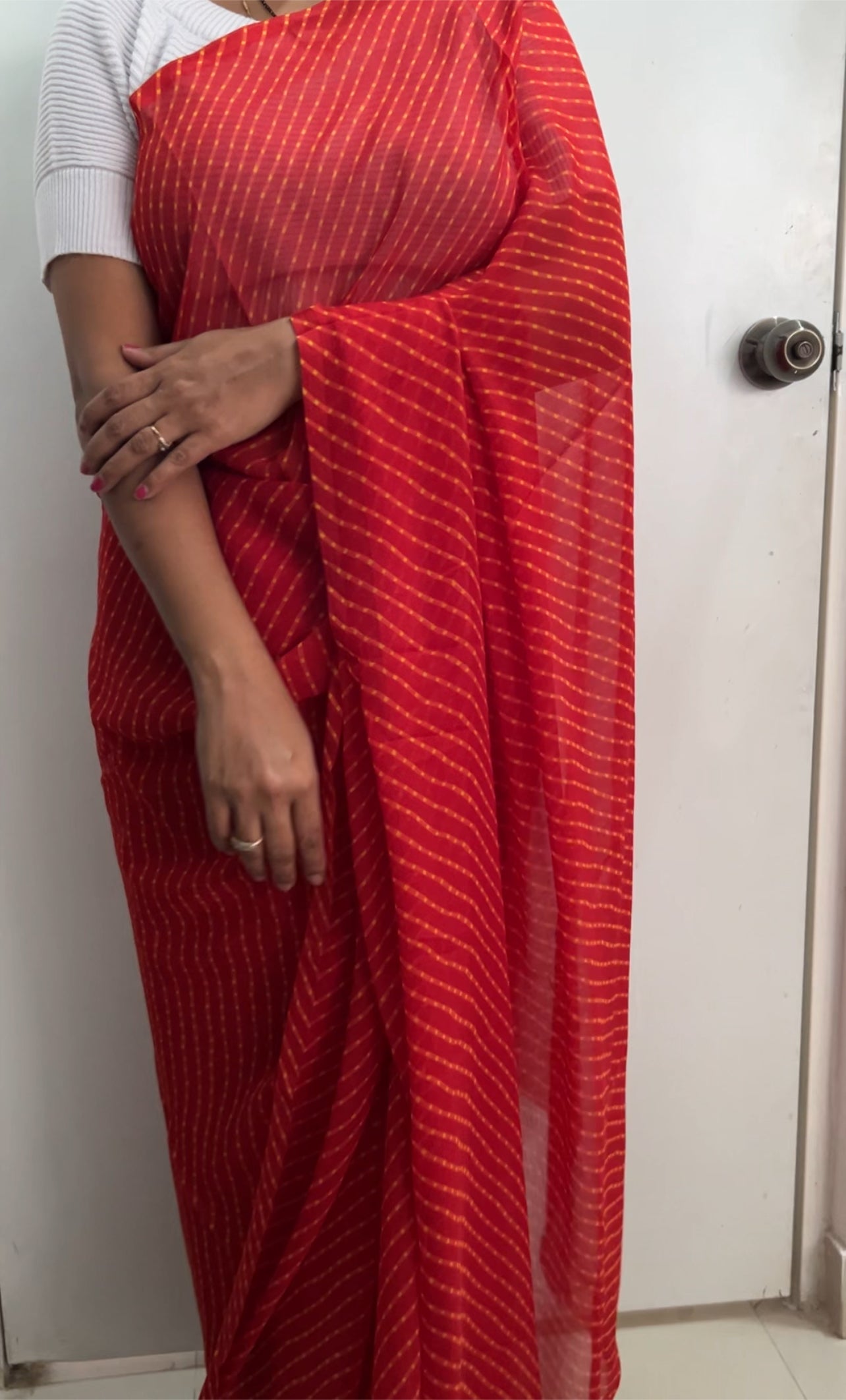 Daily Wear Chiffon Saree with Running Blouse