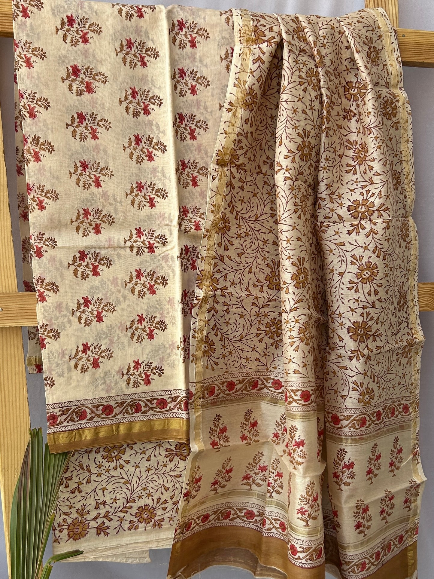 chanderi silk cotton dress material