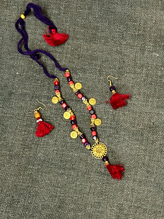 Kutchh handmade Necklace with Earrings