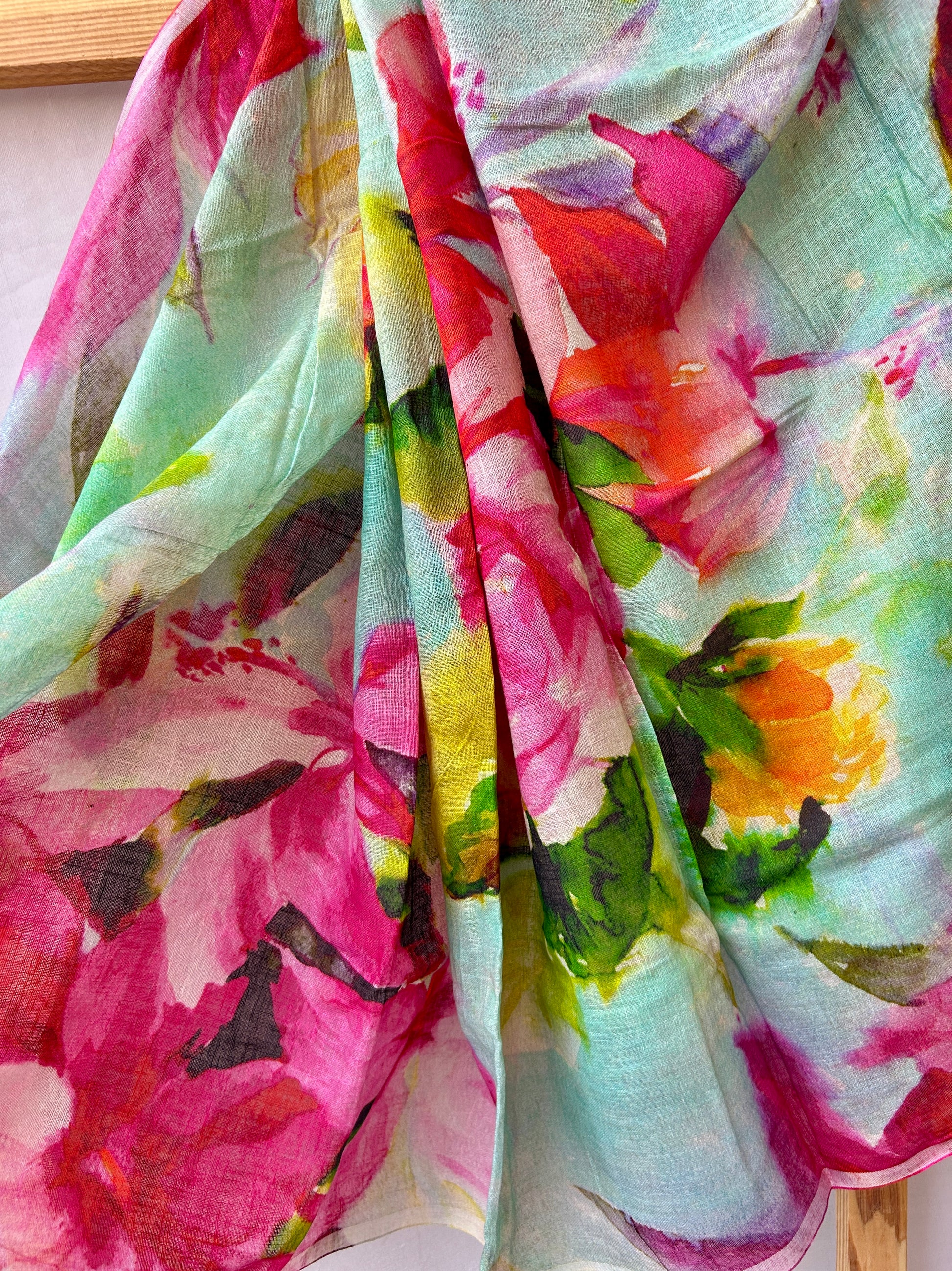 Pure Linen Digital Print Dupatta