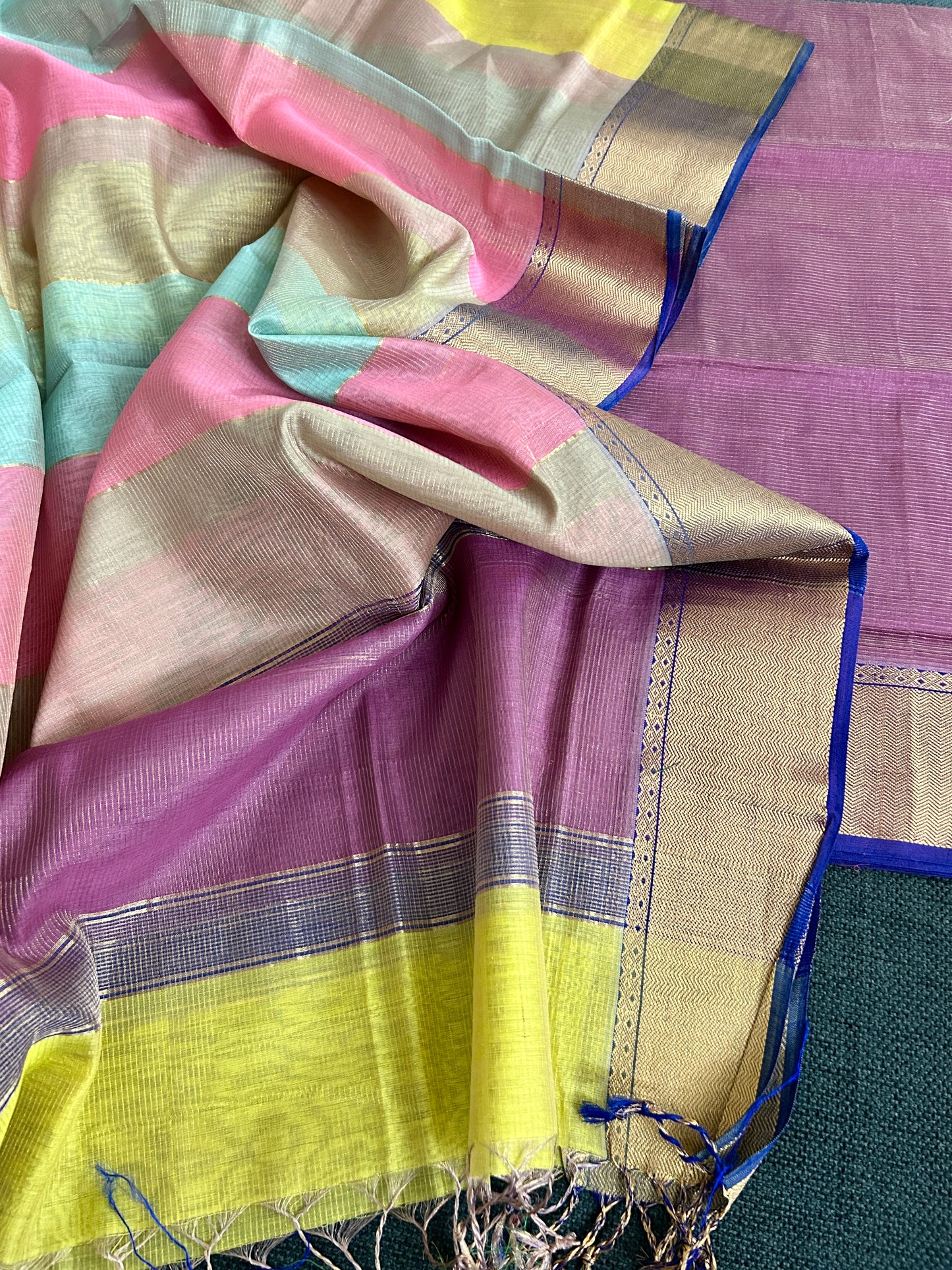 Maheshwari Tissue Silk Dress Material
