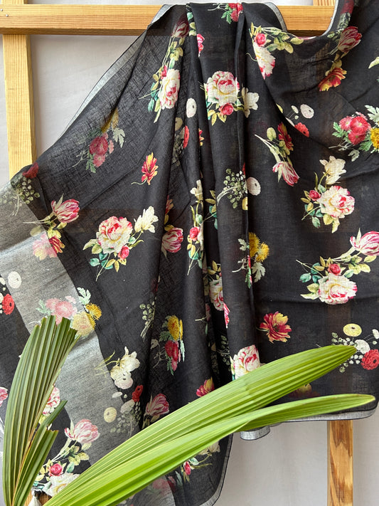 Pure Linen Digital Print Dupatta