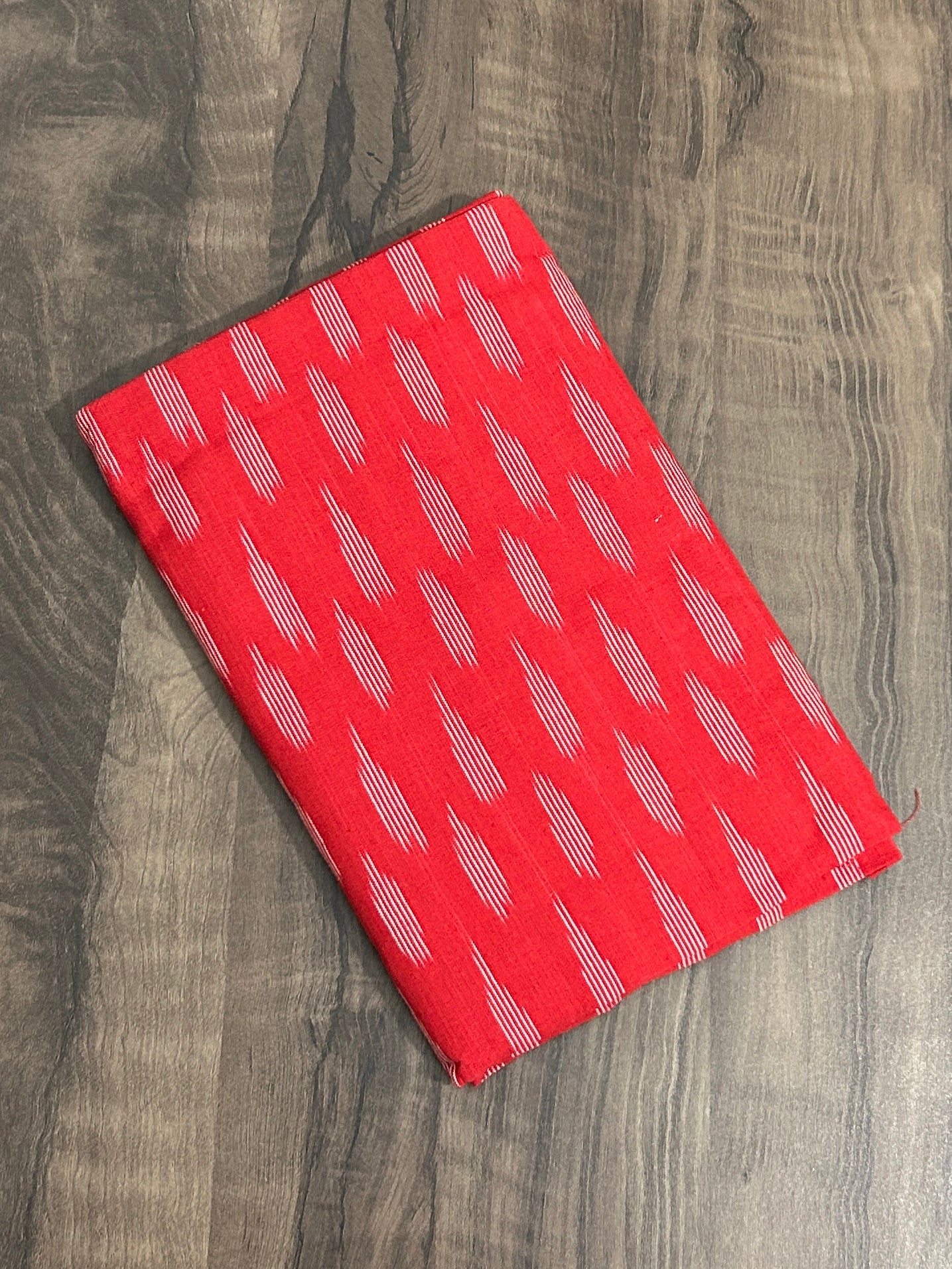 Red Ikat Cotton Fabric (2.5 meter)