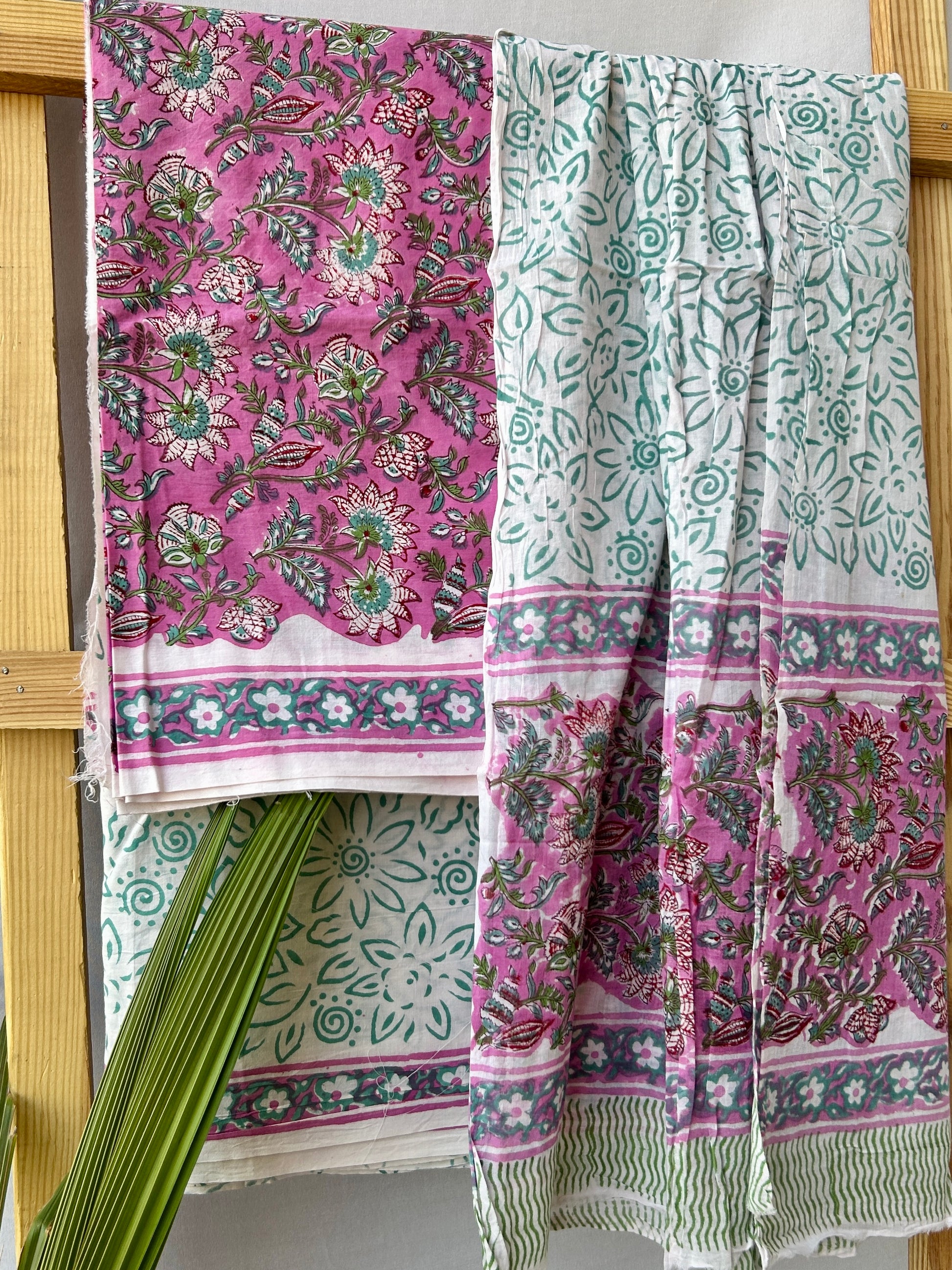 Hand BlockPrint Cotton Dress Material with Cotton Dupatta