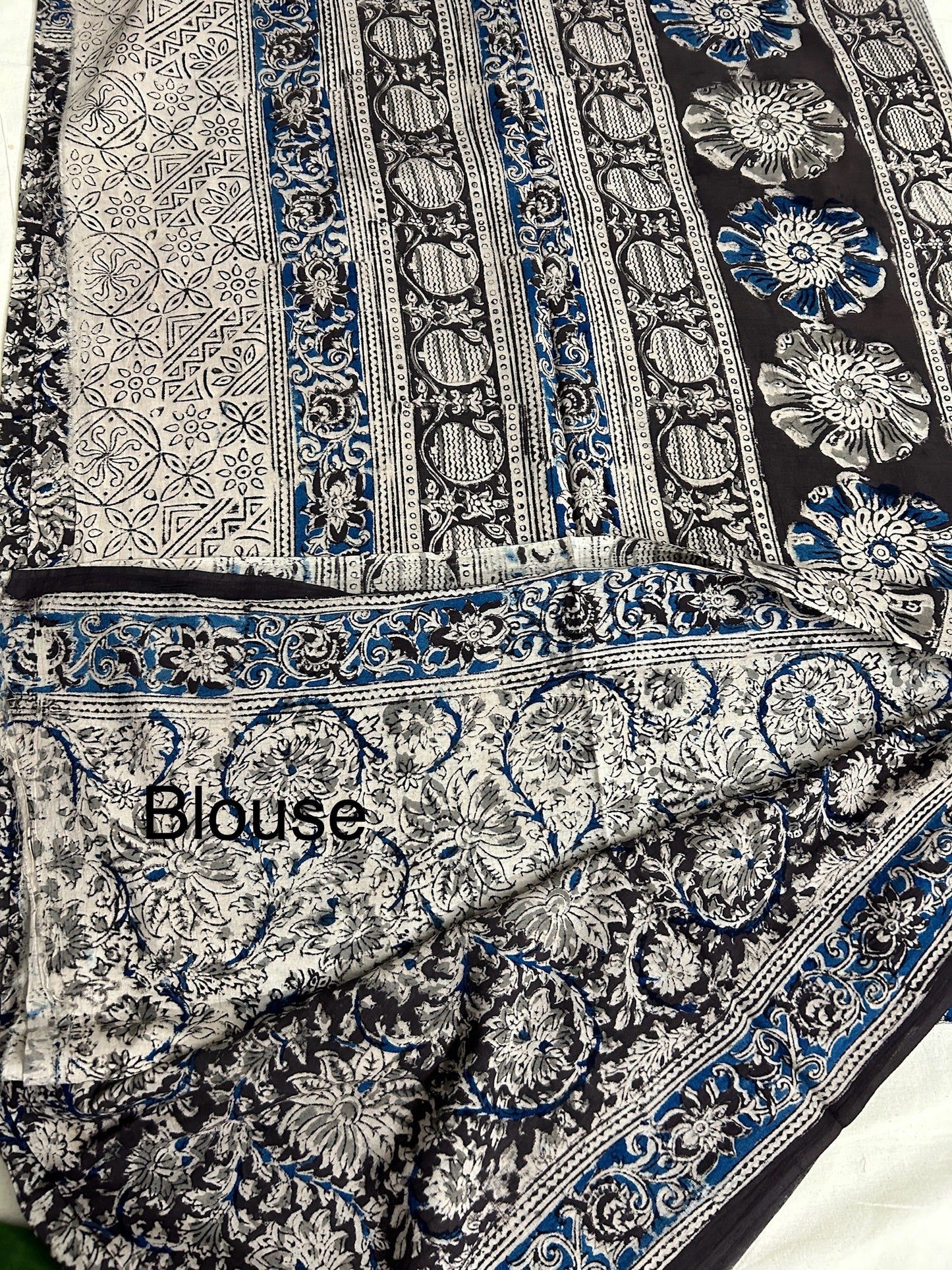Kalamkari Cotton Saree with Blouse