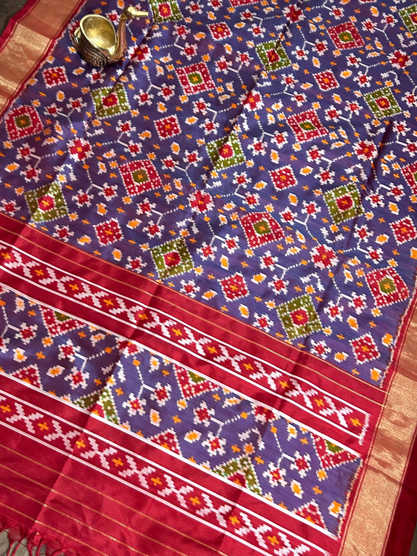 Putapakka Pure Silk Dupatta in Patola Motives