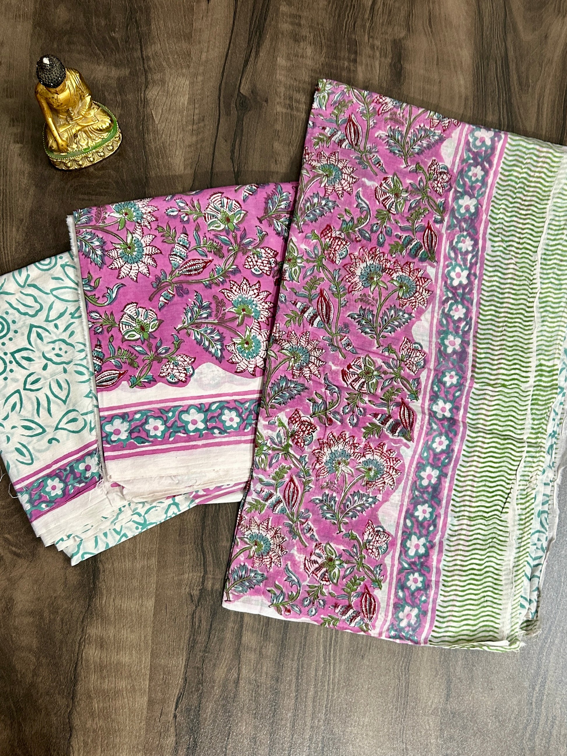 Hand BlockPrint Cotton Dress Material with Cotton Dupatta