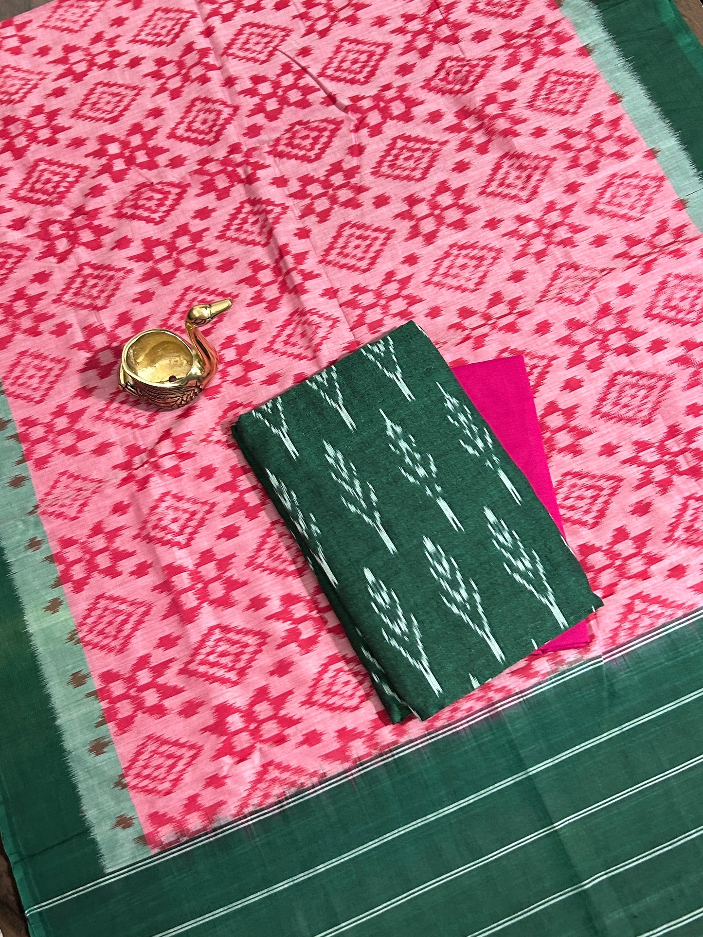 Double Ikat Cotton Dress Material