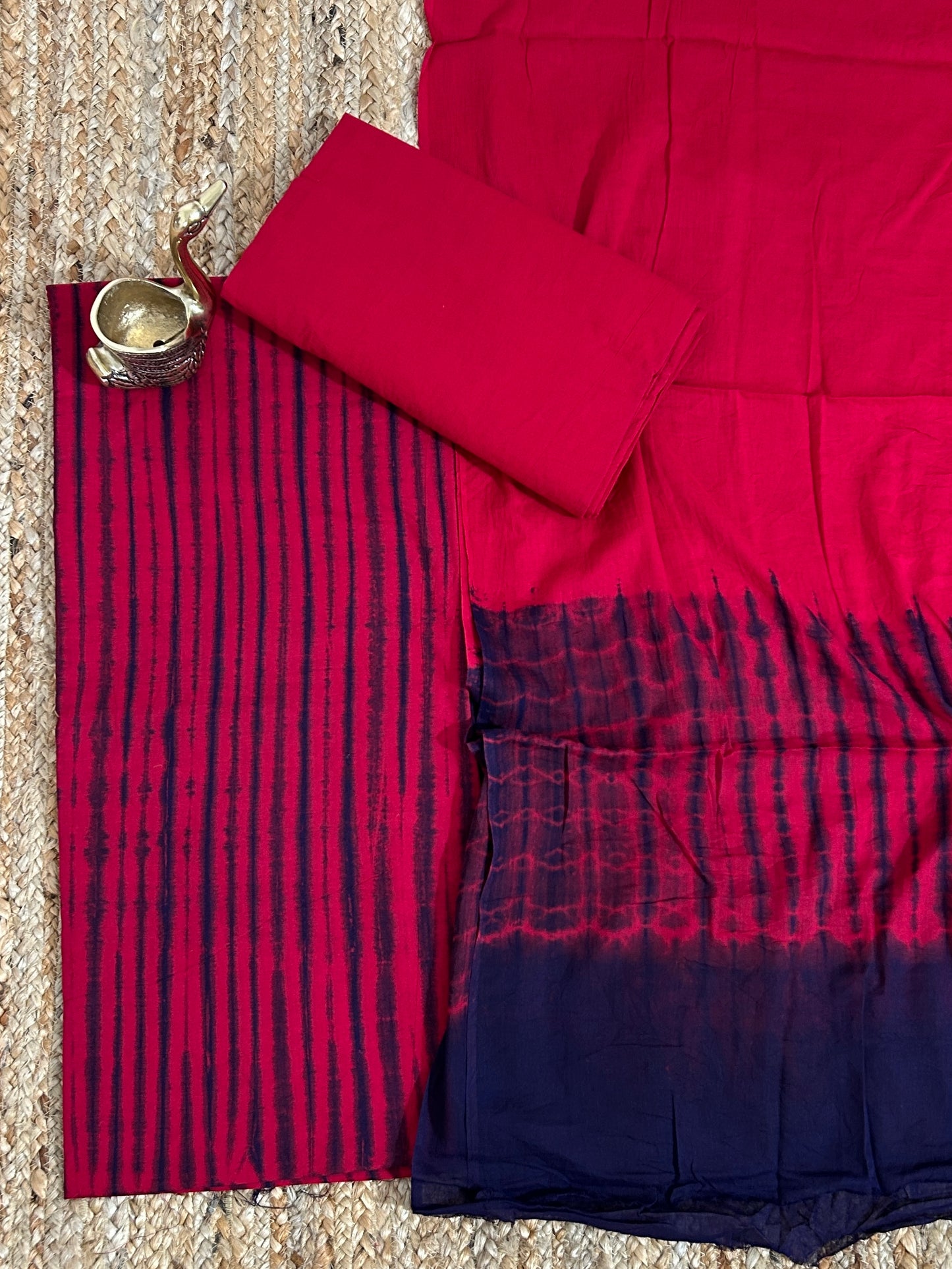 Tie and dye Cotton Dress Material