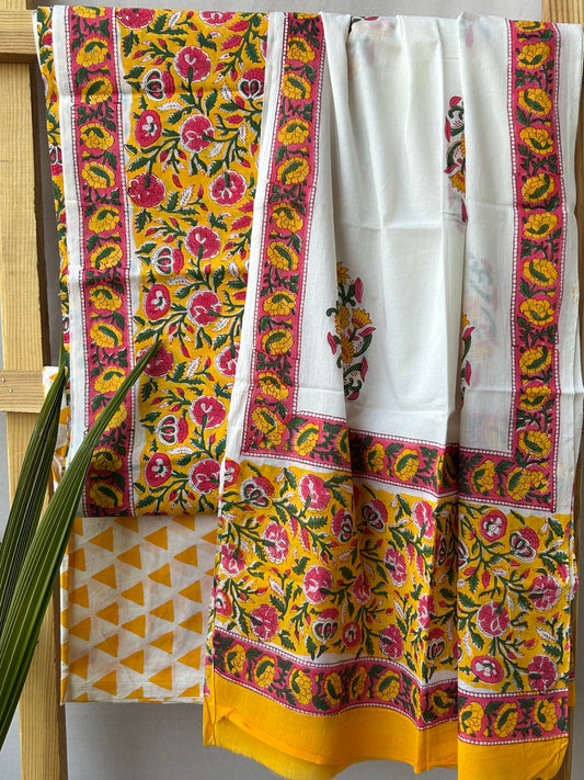 Hand BlockPrinted Cotton Dress Material
