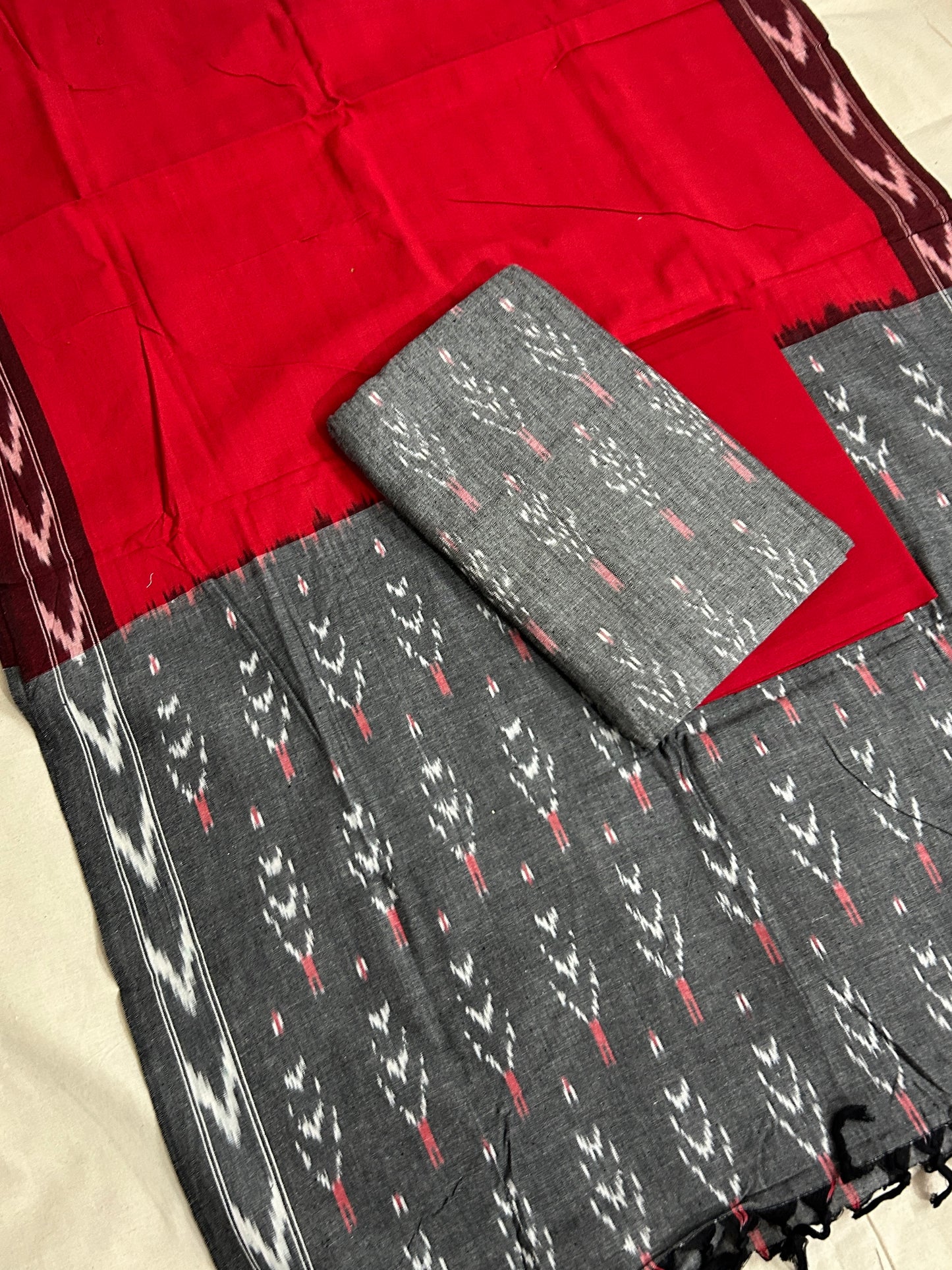 Ikat Cotton Dress Material