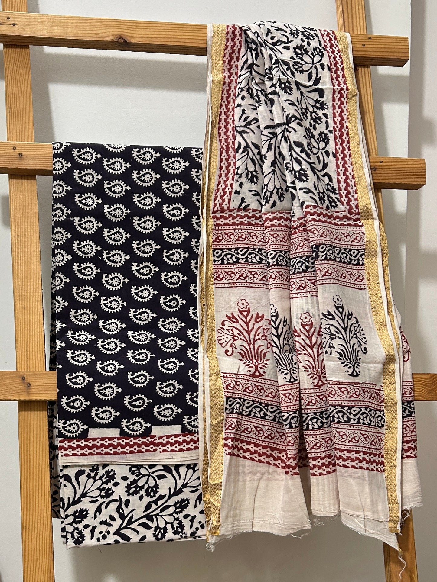 Bagh HandBlock Print Cotton Dress Material 