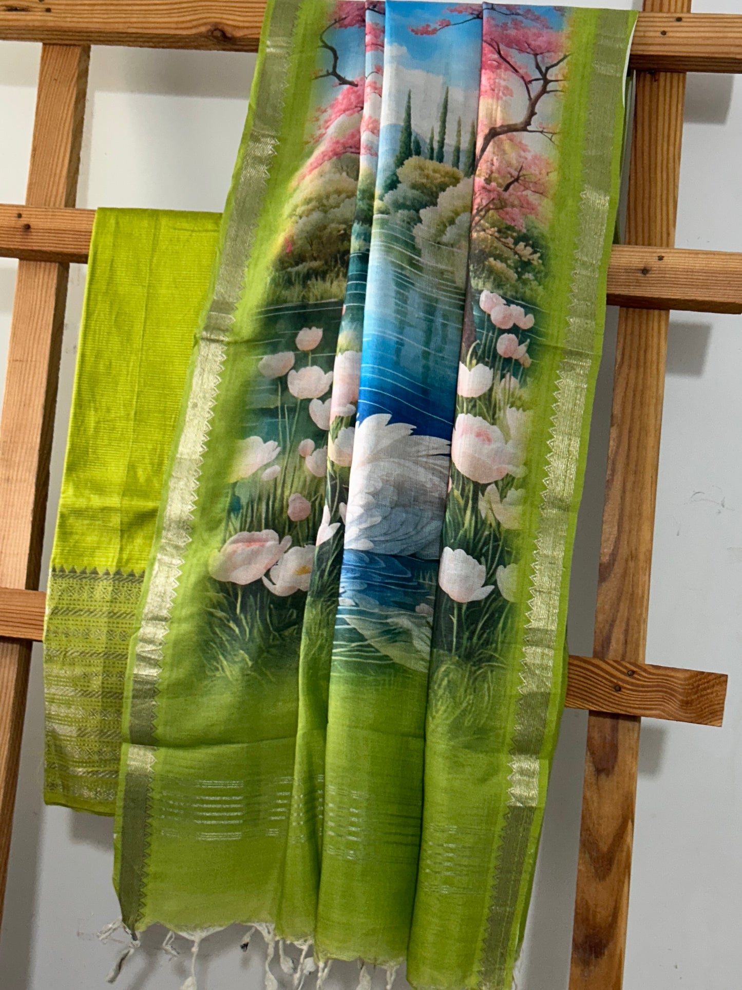 Mangalagiri Silk Dress Material
